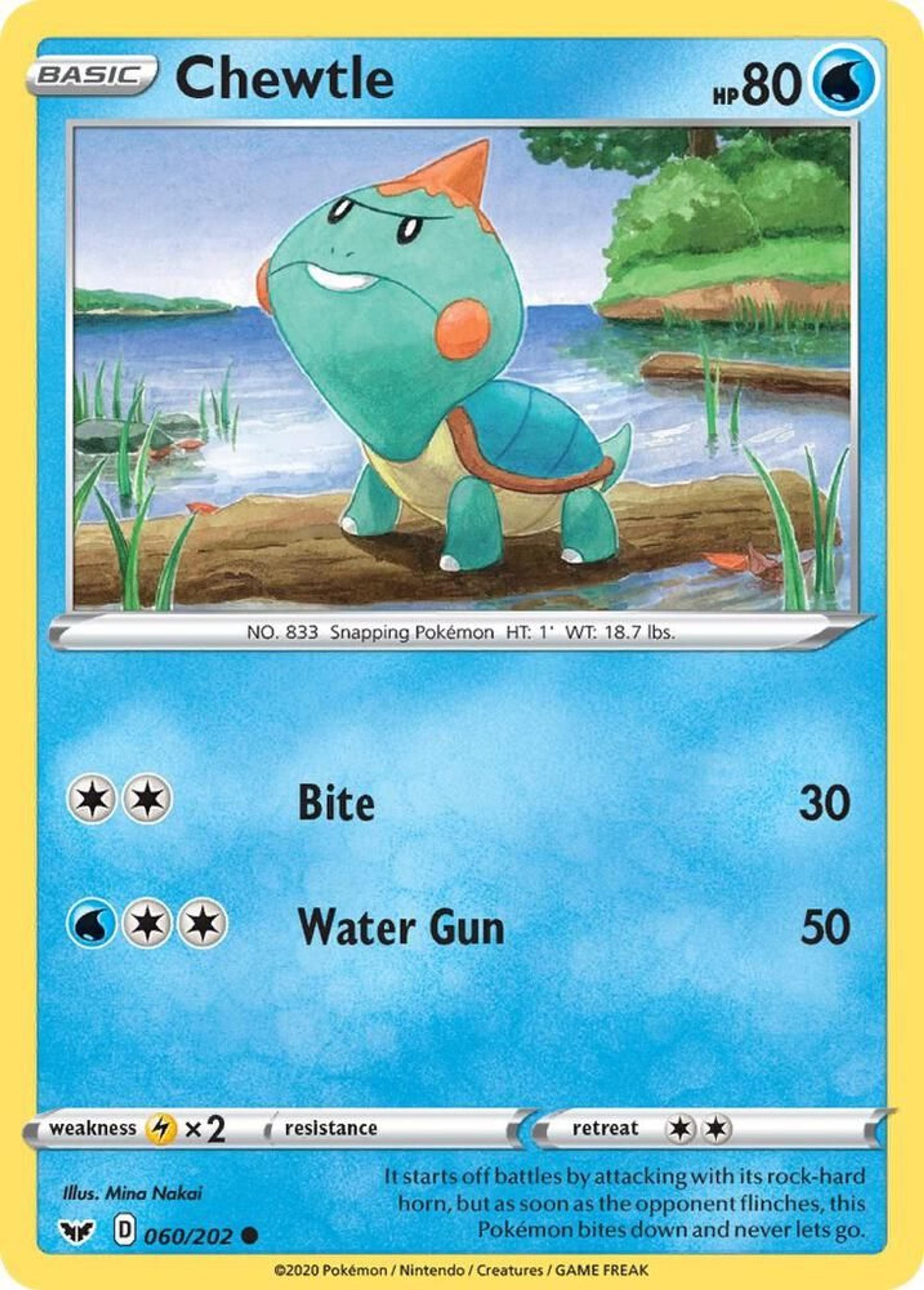 Chewtle — SWSH01: Sword & Shield Base Set — Pokemon