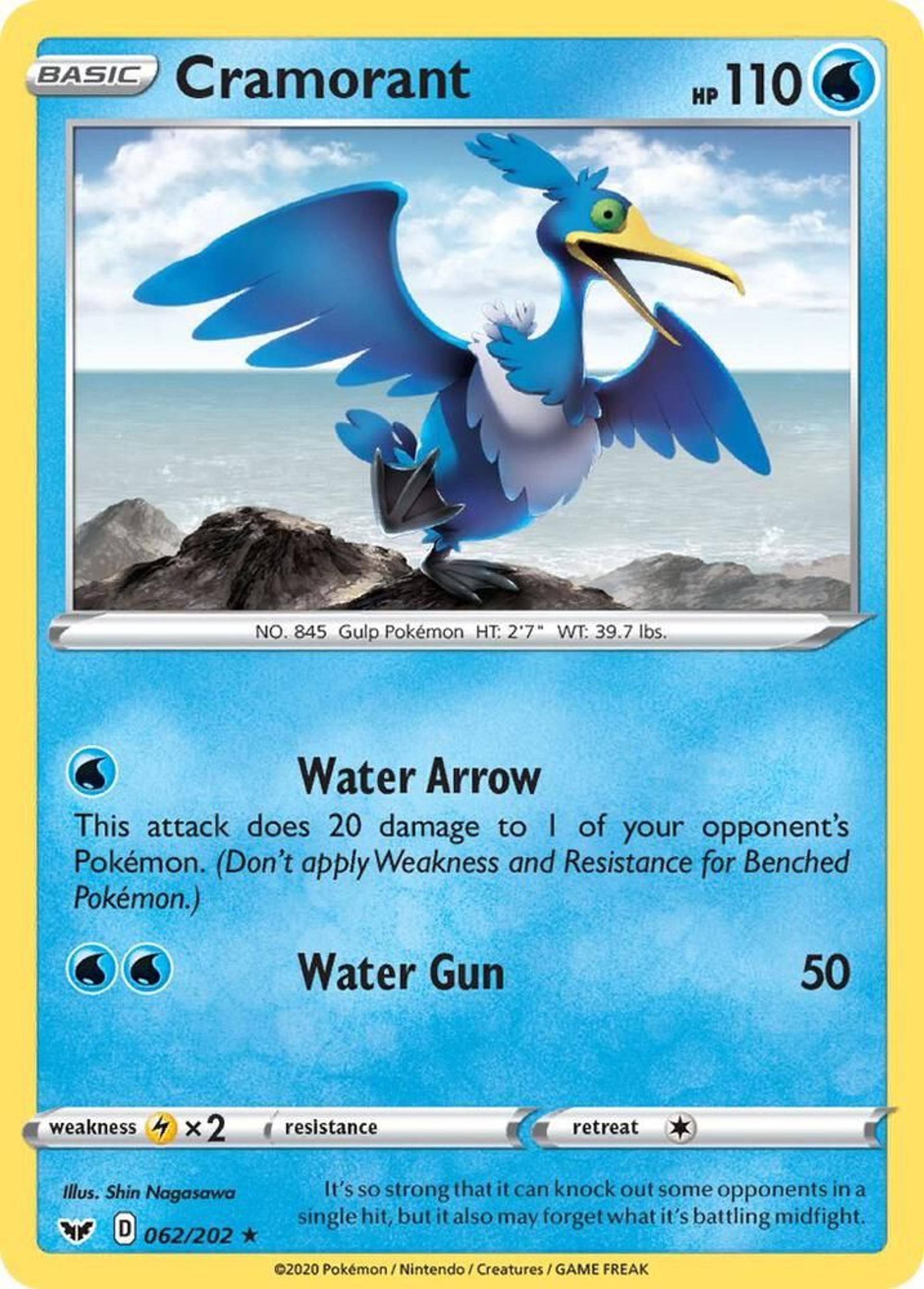 Cramorant — SWSH01: Sword & Shield Base Set — Pokemon