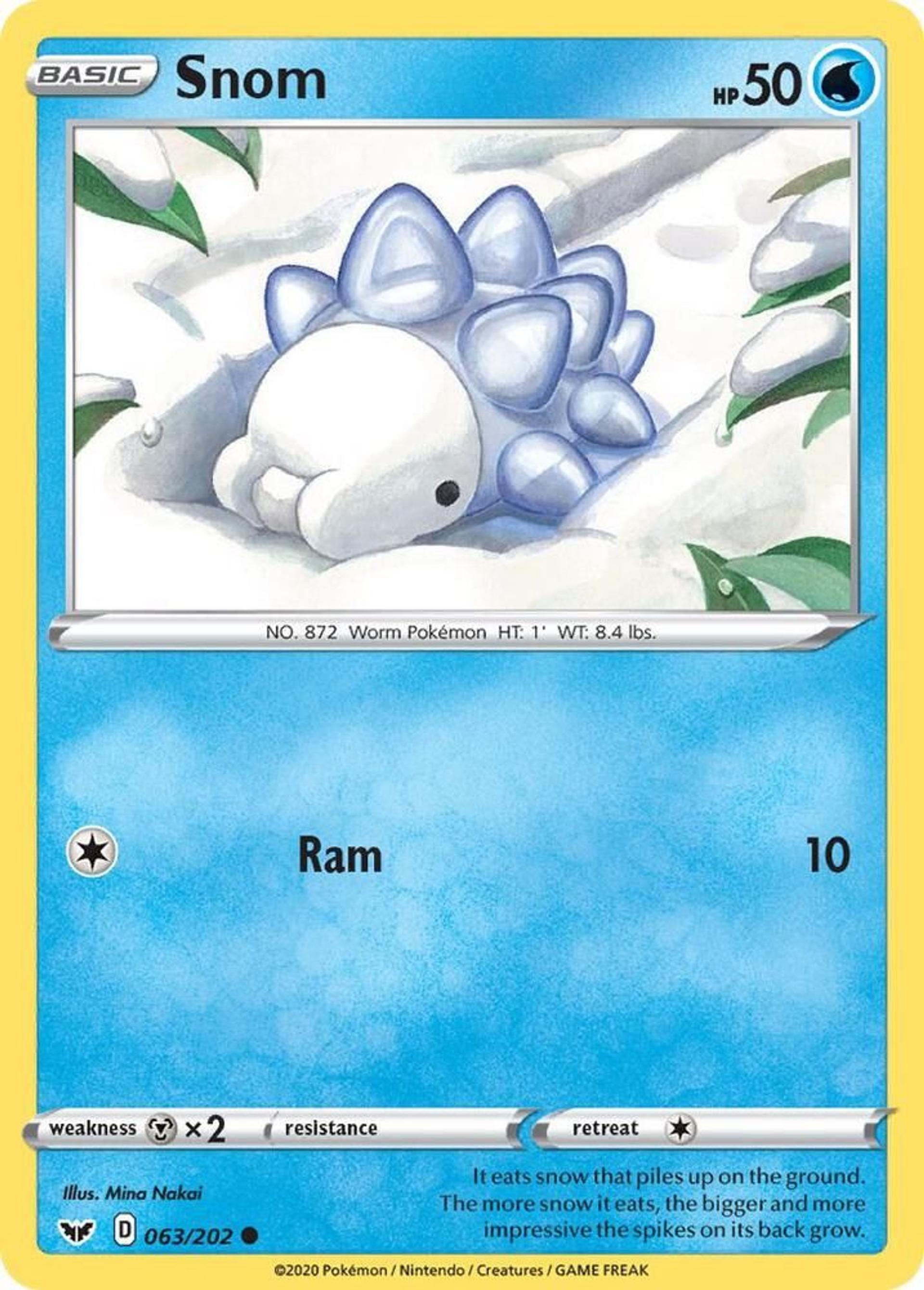 Snom — SWSH01: Sword & Shield Base Set — Pokemon