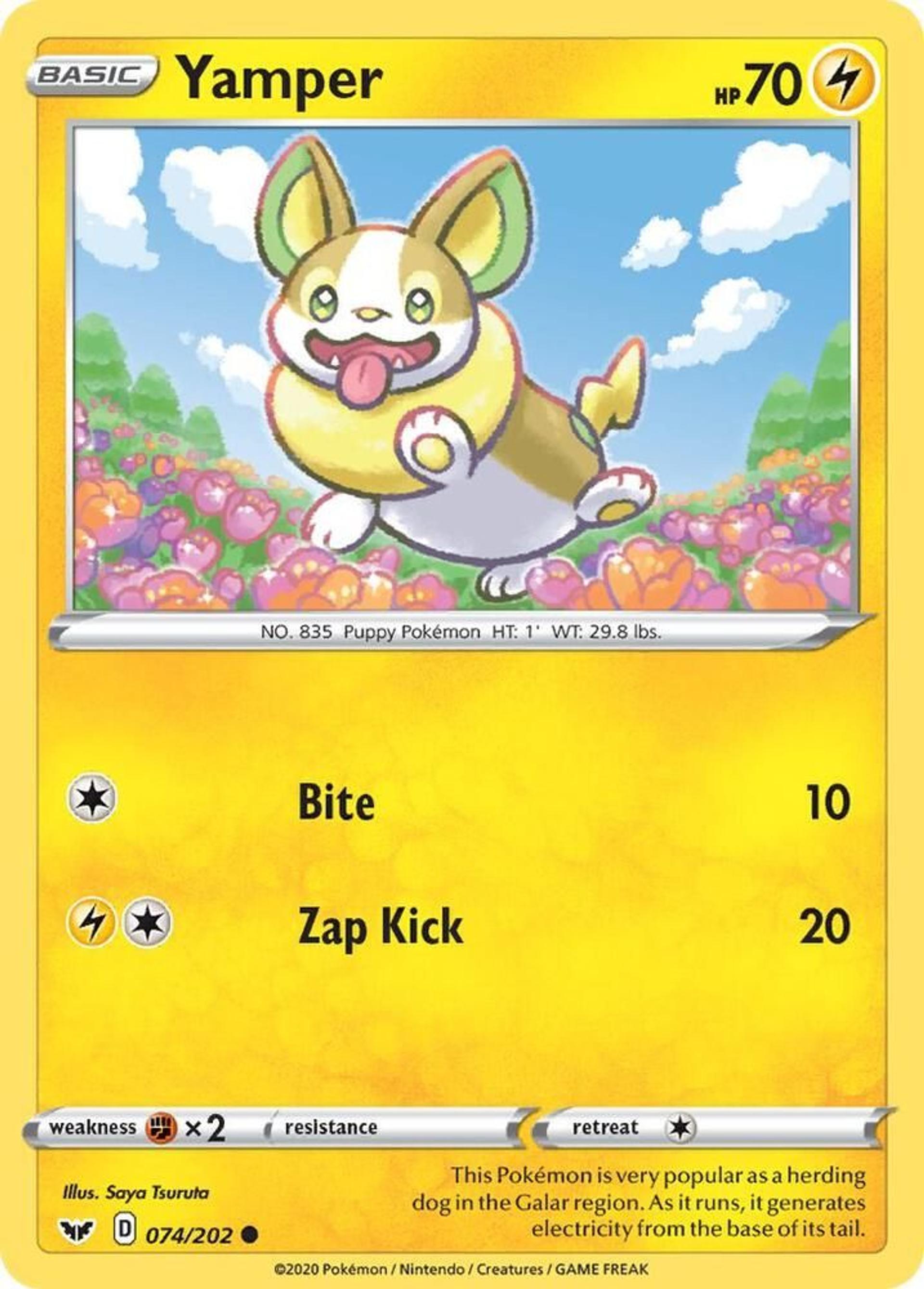 Yamper — SWSH01: Sword & Shield Base Set — Pokemon