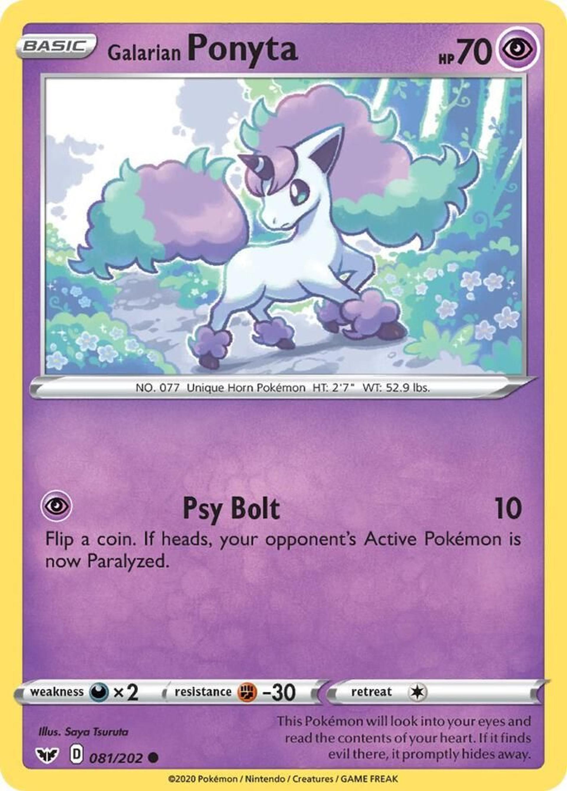 Galarian Ponyta — SWSH01: Sword & Shield Base Set — Pokemon