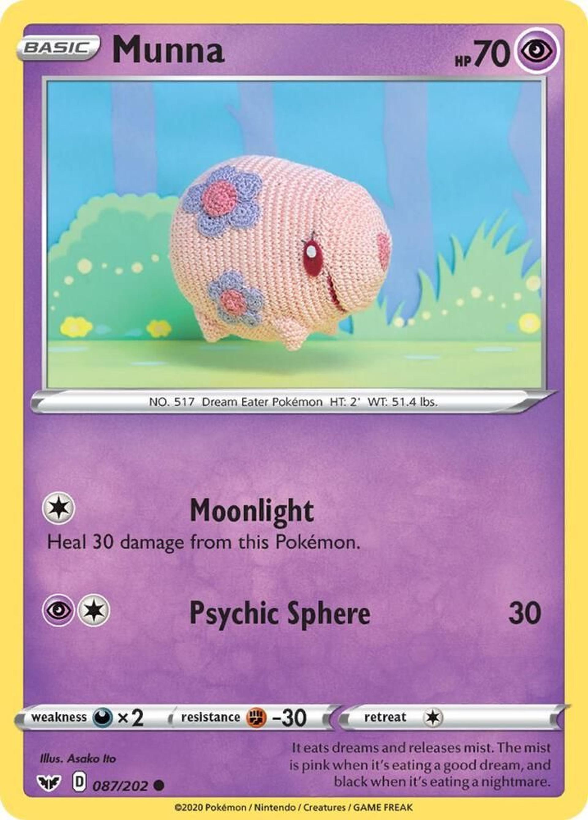 Munna — SWSH01: Sword & Shield Base Set — Pokemon