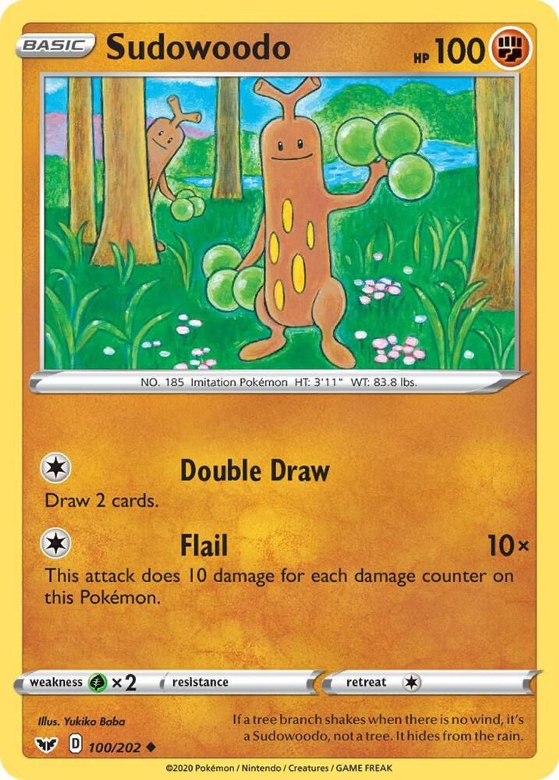 Sudowoodo — SWSH01: Sword & Shield Base Set — Pokémon