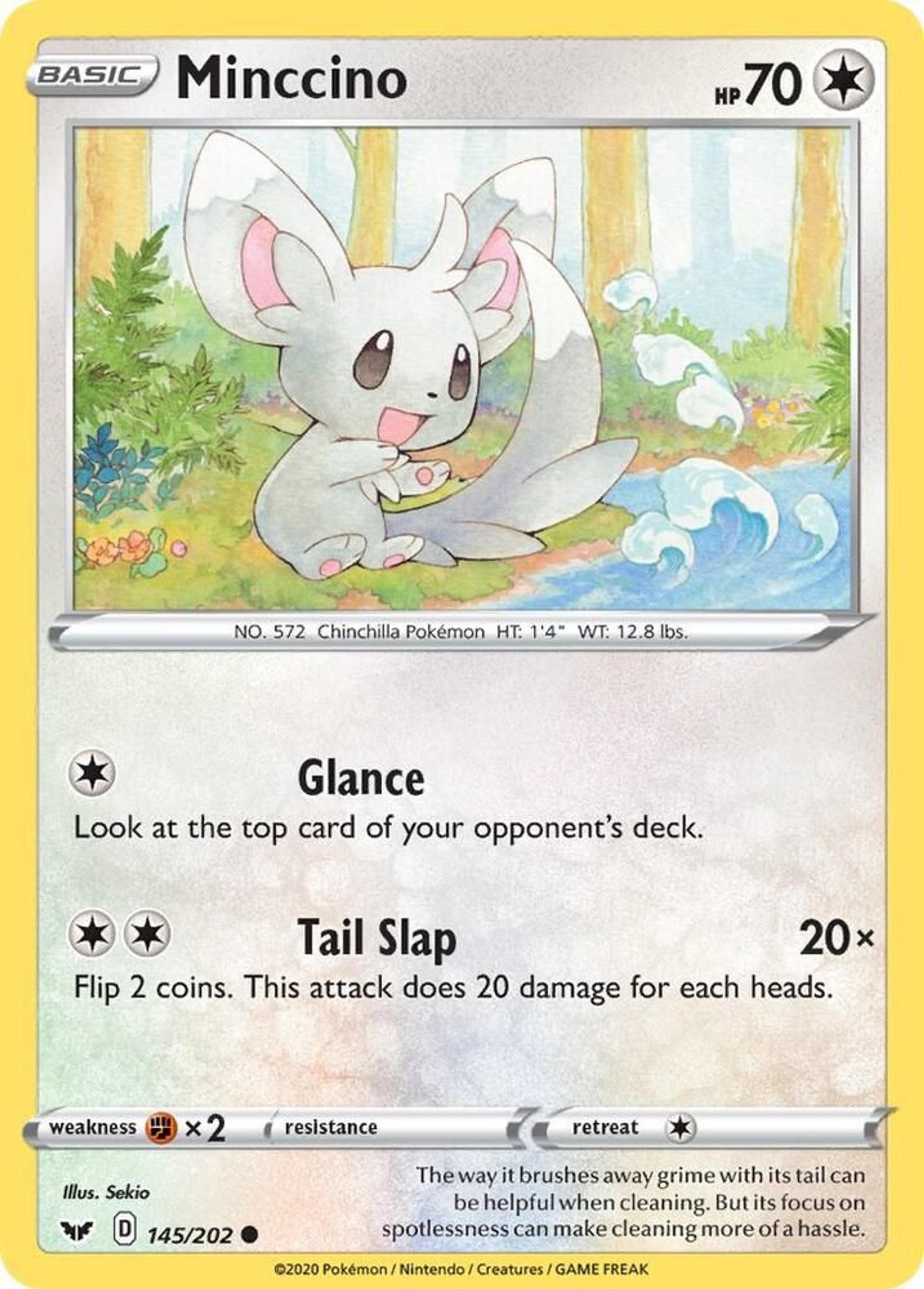 Minccino — SWSH01: Sword & Shield Base Set — Pokemon