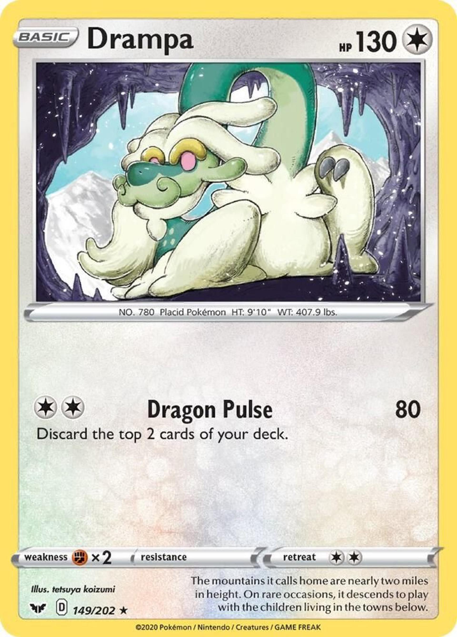 Drampa — SWSH01: Sword & Shield Base Set — Pokemon