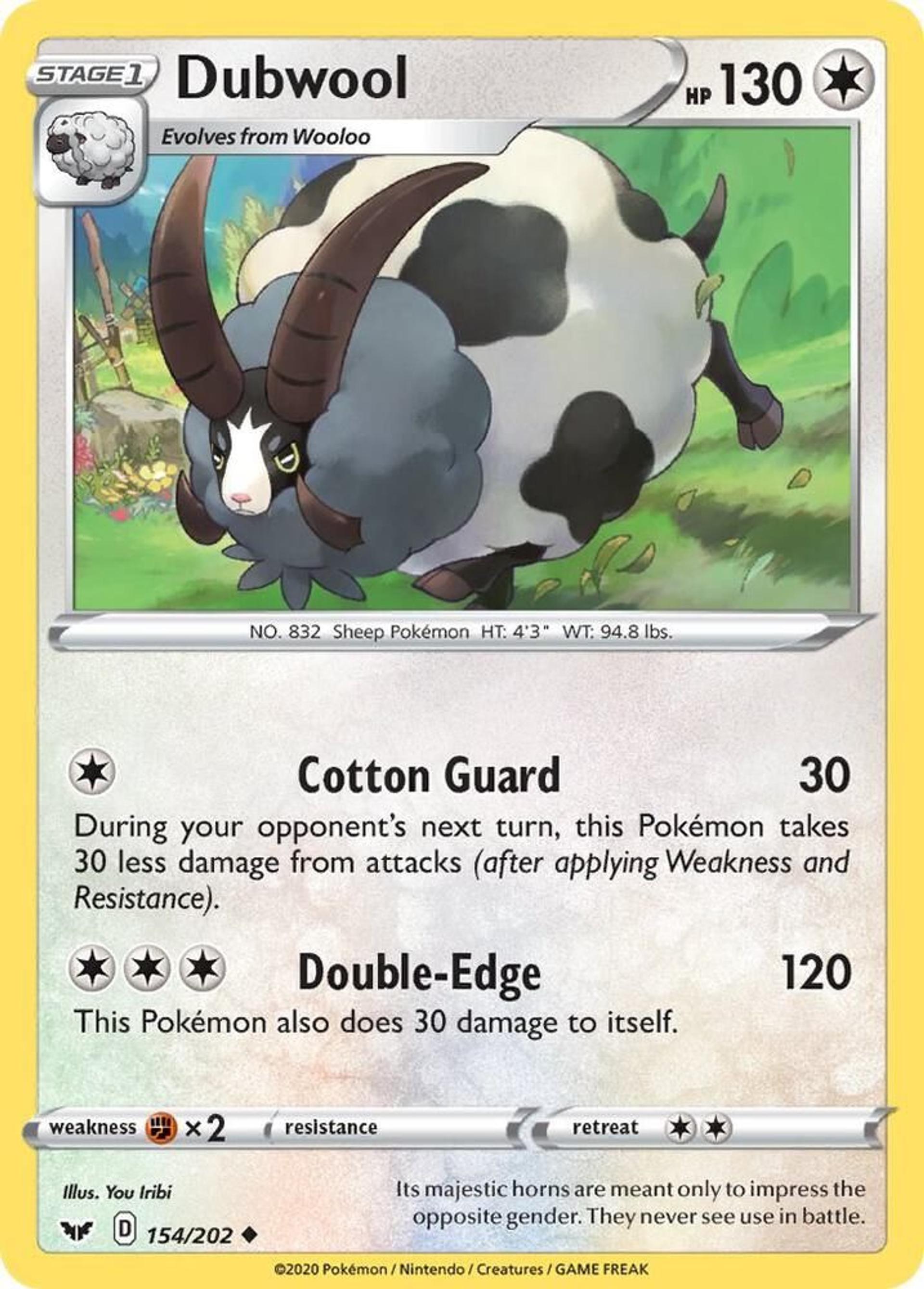 Dubwool — SWSH01: Sword & Shield Base Set — Pokemon