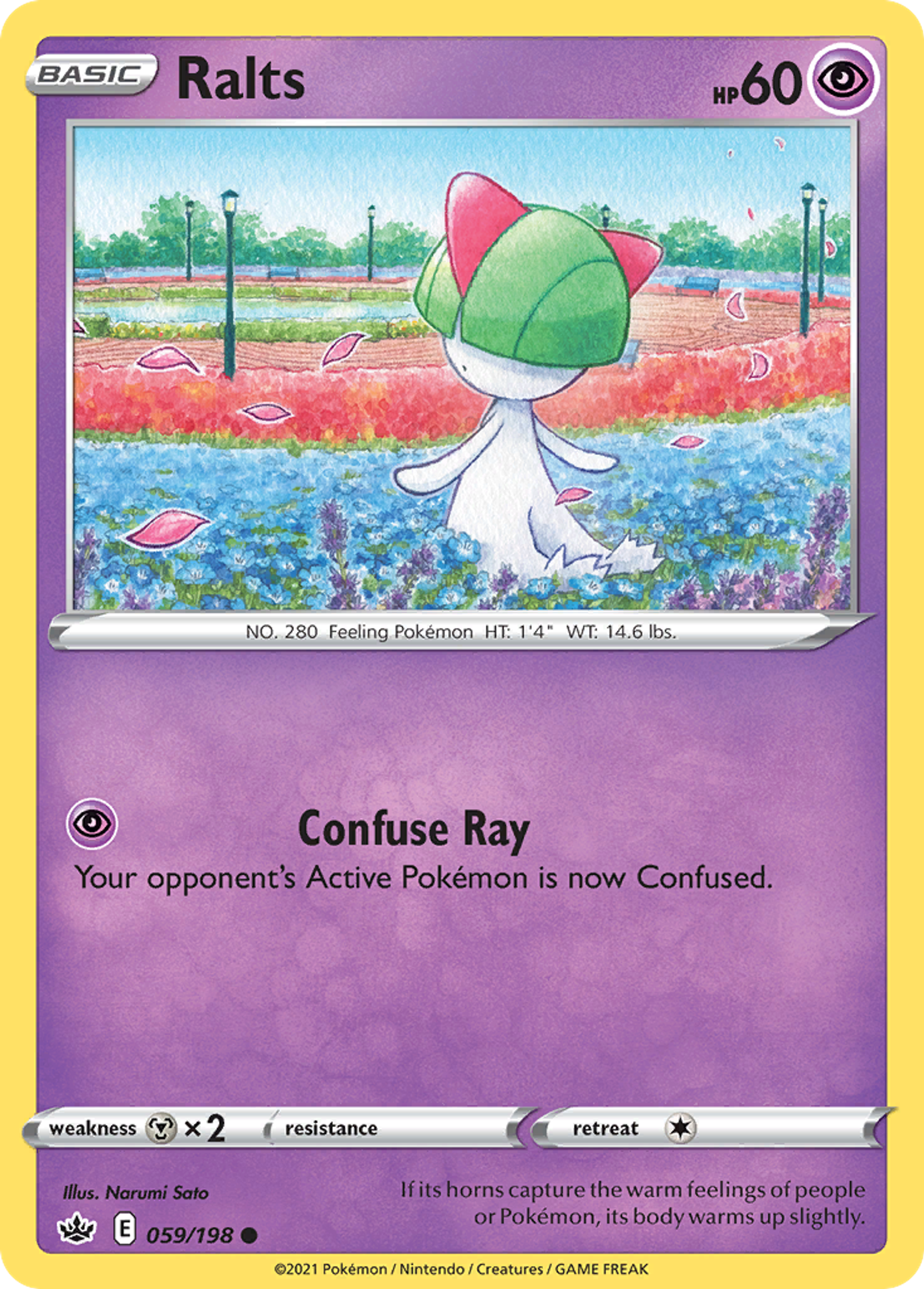 Ralts — SWSH06: Chilling Reign — Pokémon