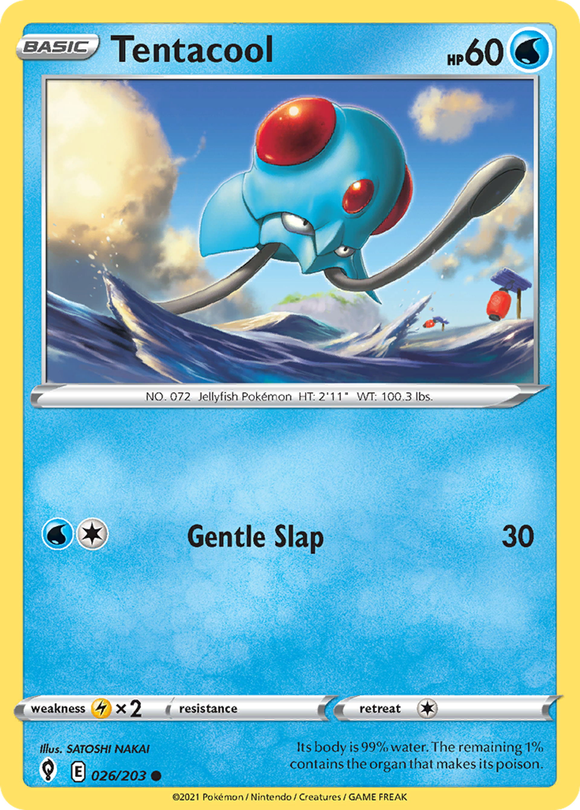 Tentacool — SWSH07: Evolving Skies — Pokémon