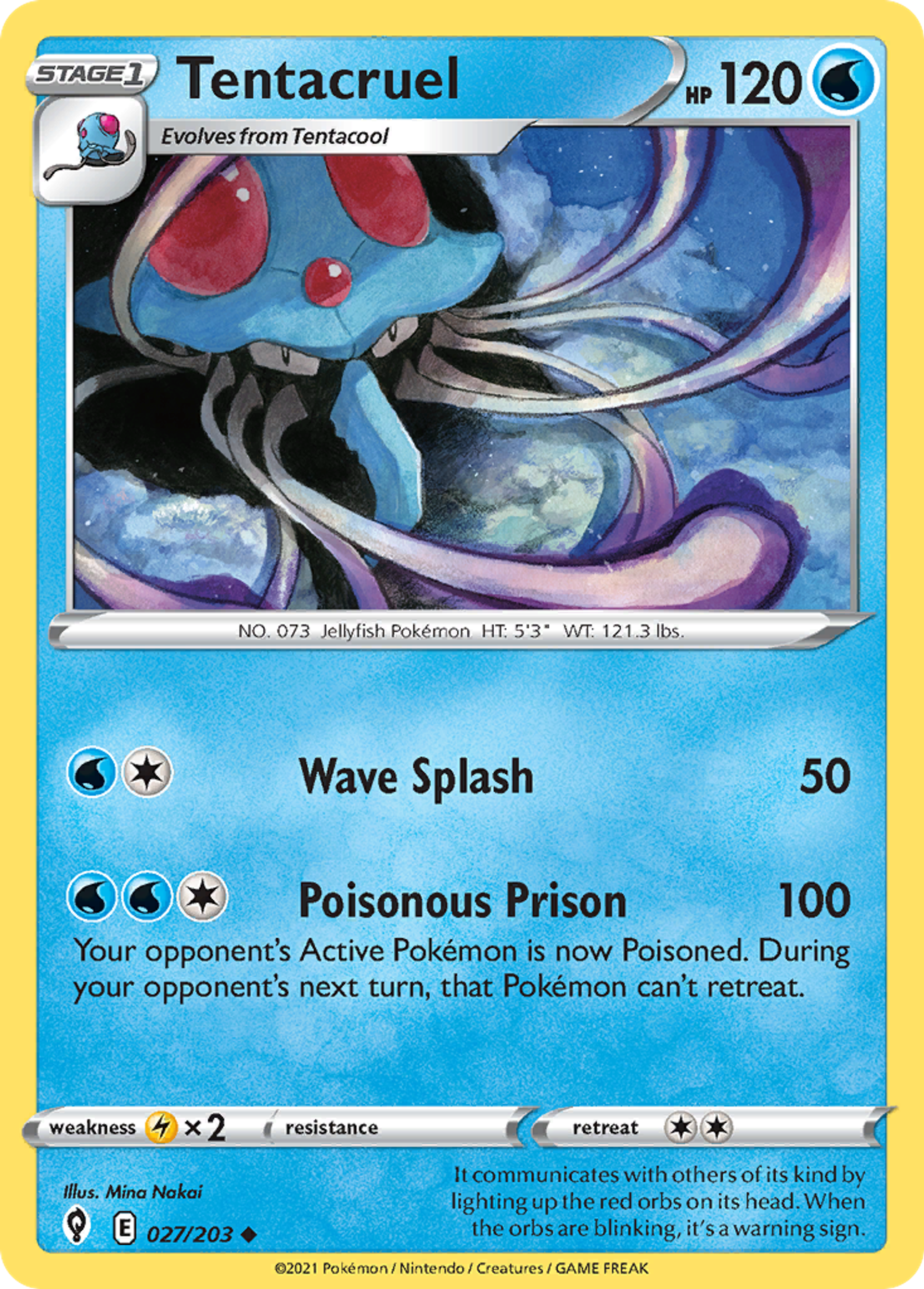 Tentacruel — SWSH07: Evolving Skies — Pokémon