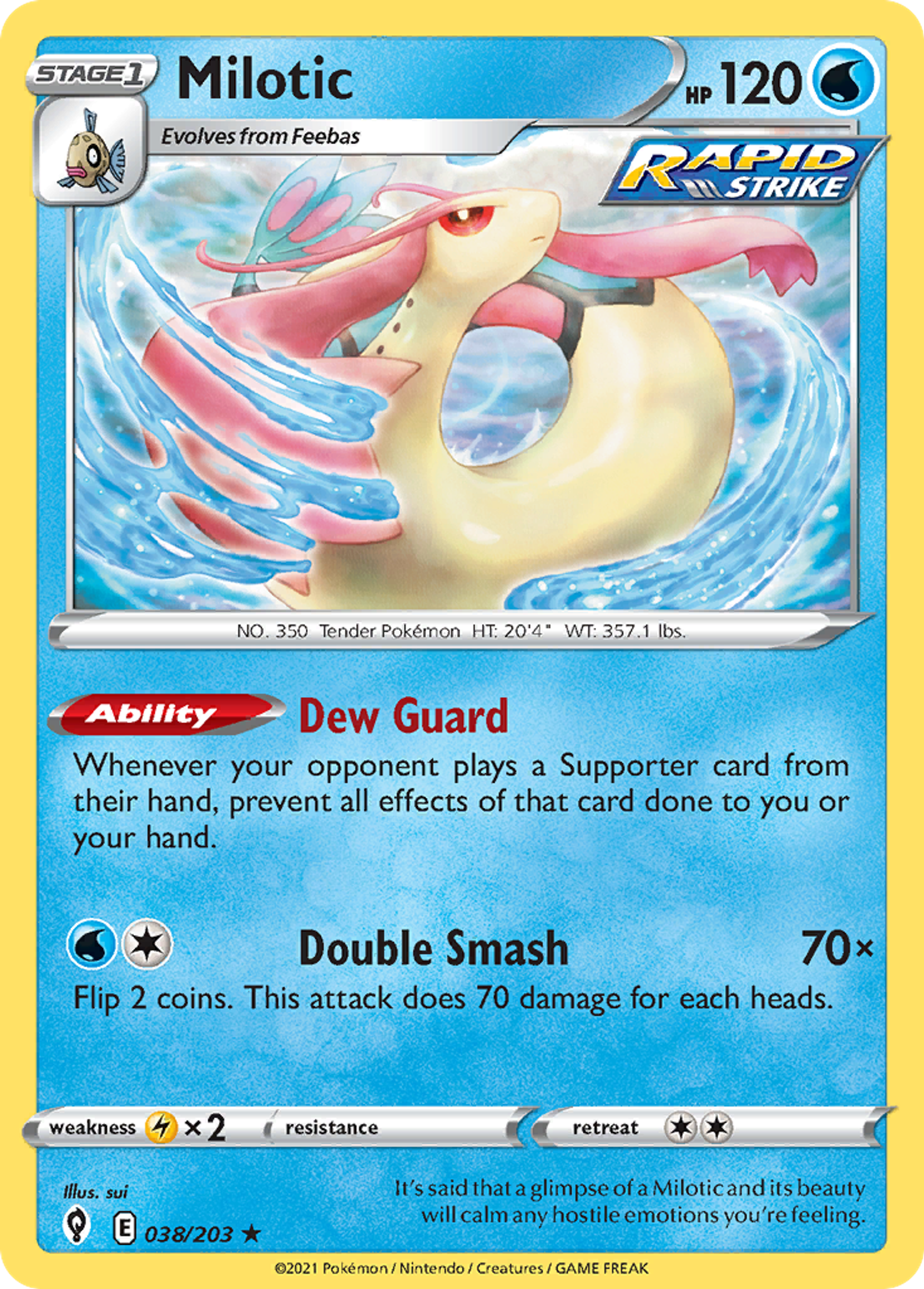 Milotic — SWSH07: Evolving Skies — Pokémon