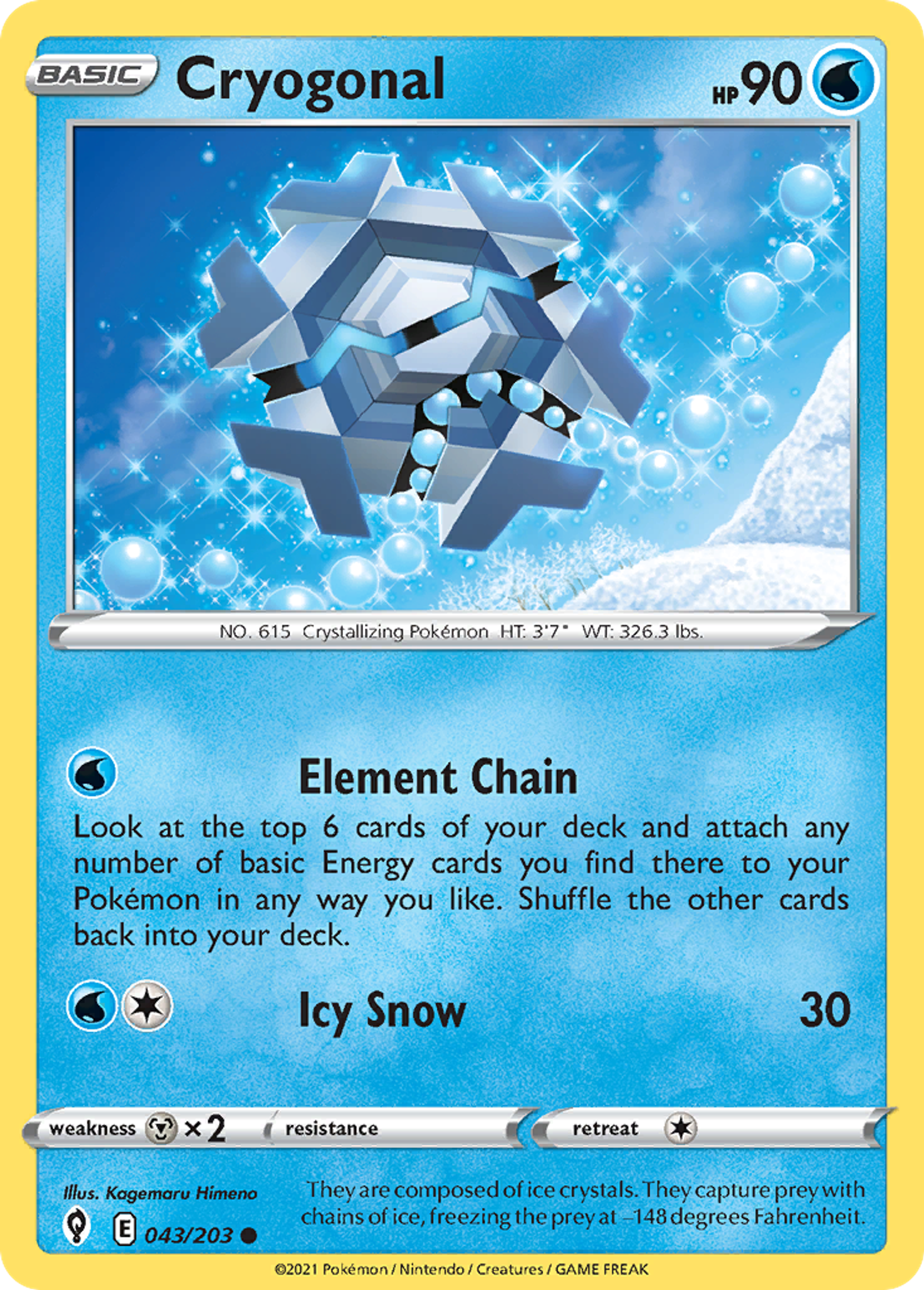 Cryogonal — SWSH07: Evolving Skies — Pokémon