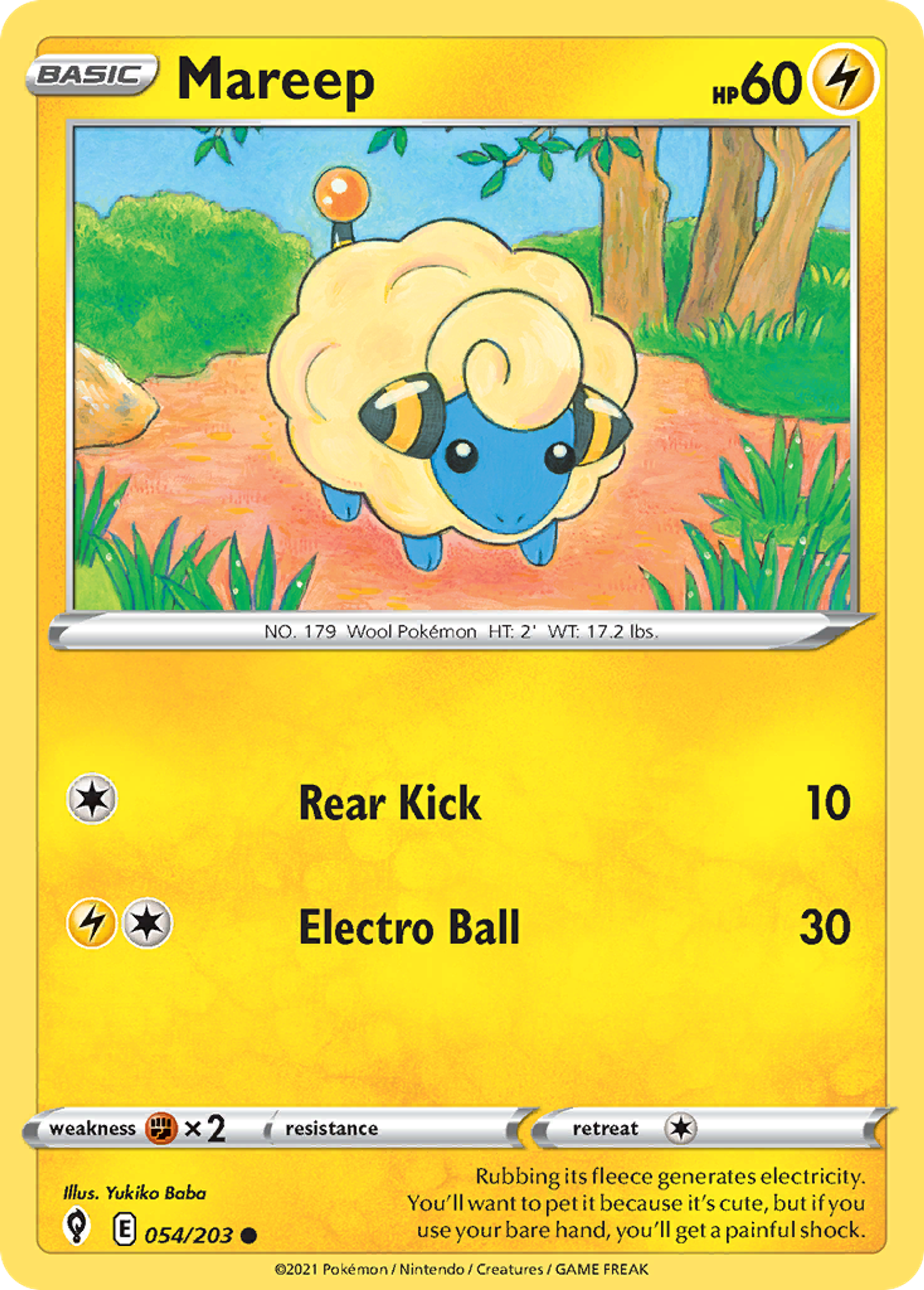 Mareep — SWSH07: Evolving Skies — Pokémon