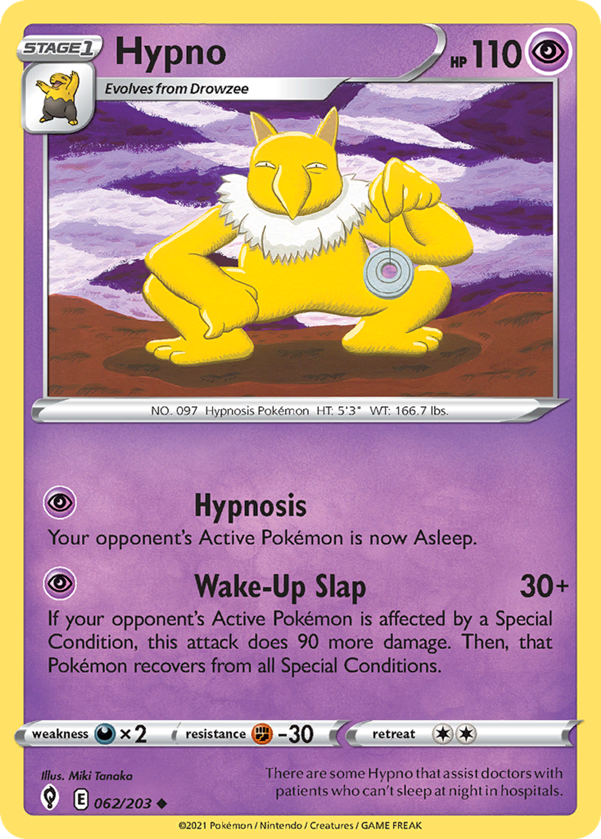 Hypno — SWSH07: Evolving Skies — Pokémon