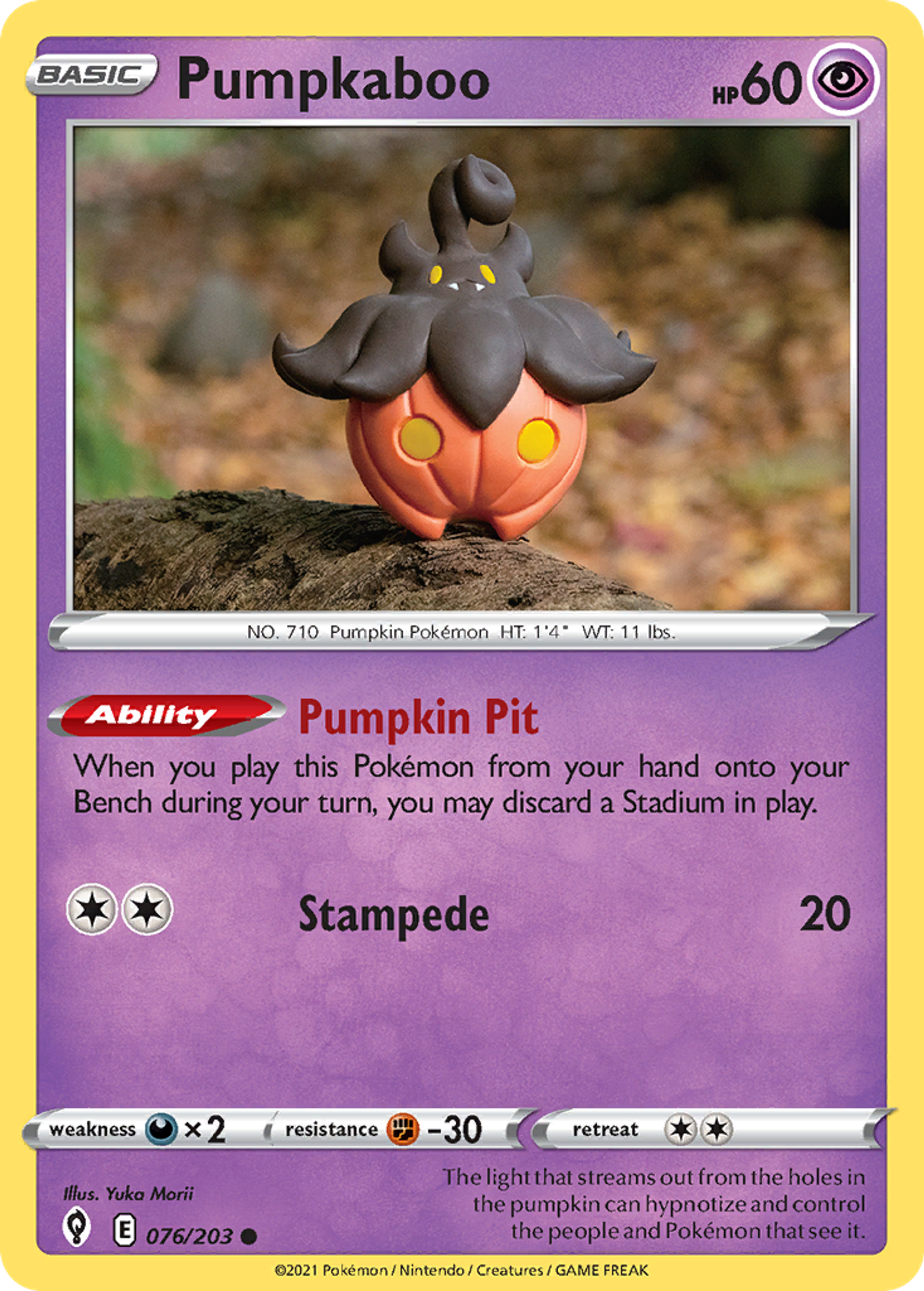 Pumpkaboo — SWSH07: Evolving Skies — Pokémon