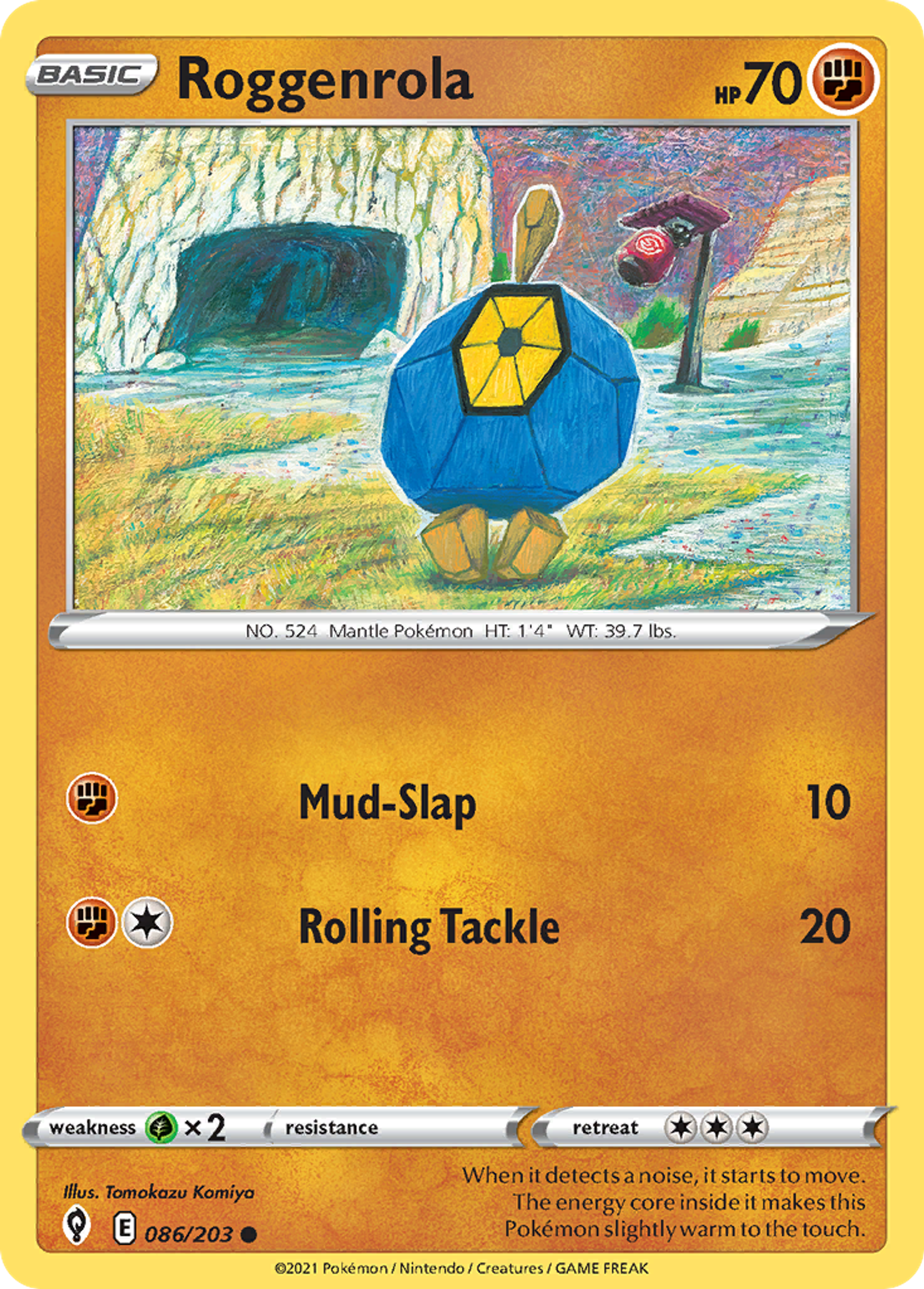 Roggenrola — SWSH07: Evolving Skies — Pokémon