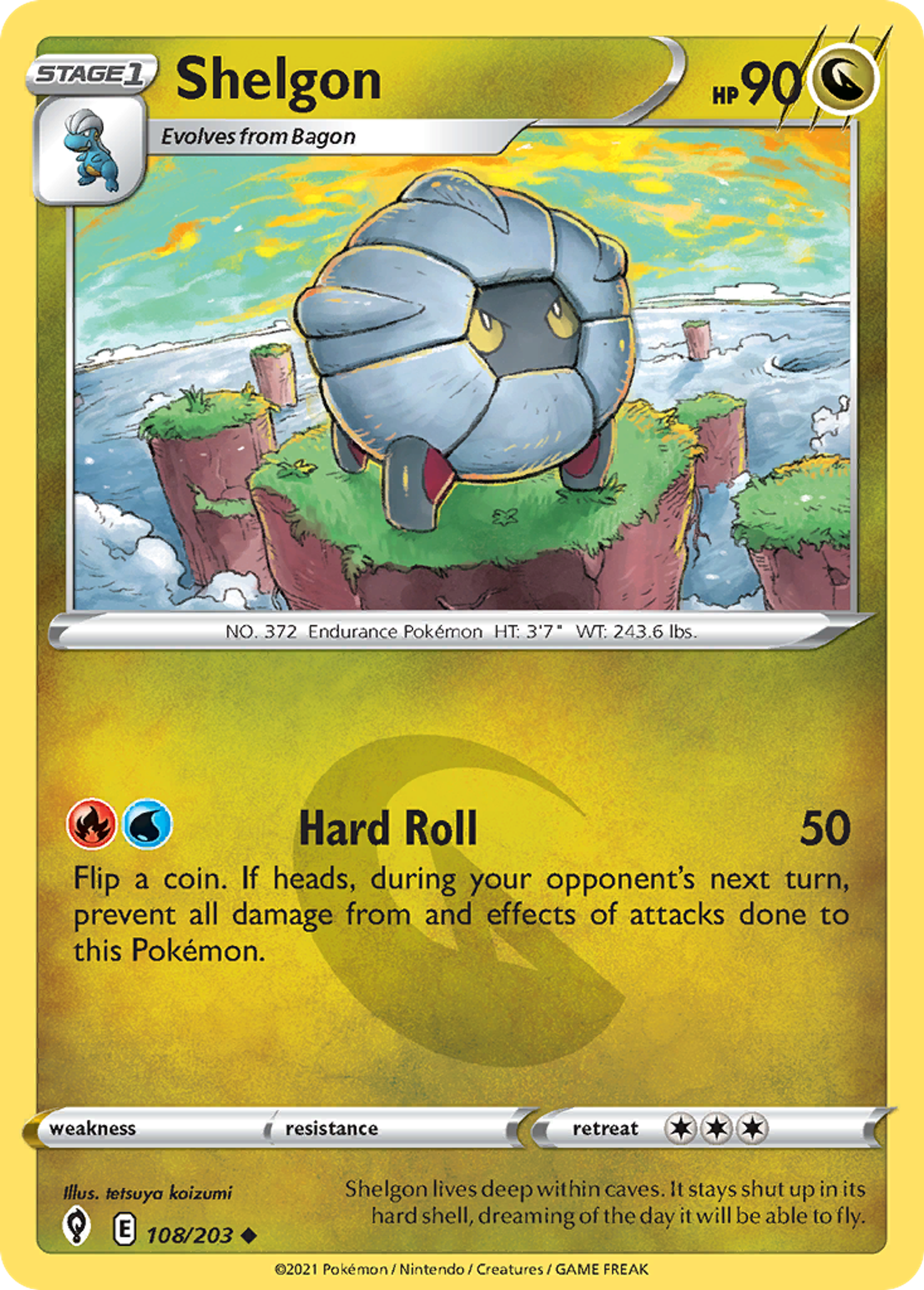 Shelgon — SWSH07: Evolving Skies — Pokémon