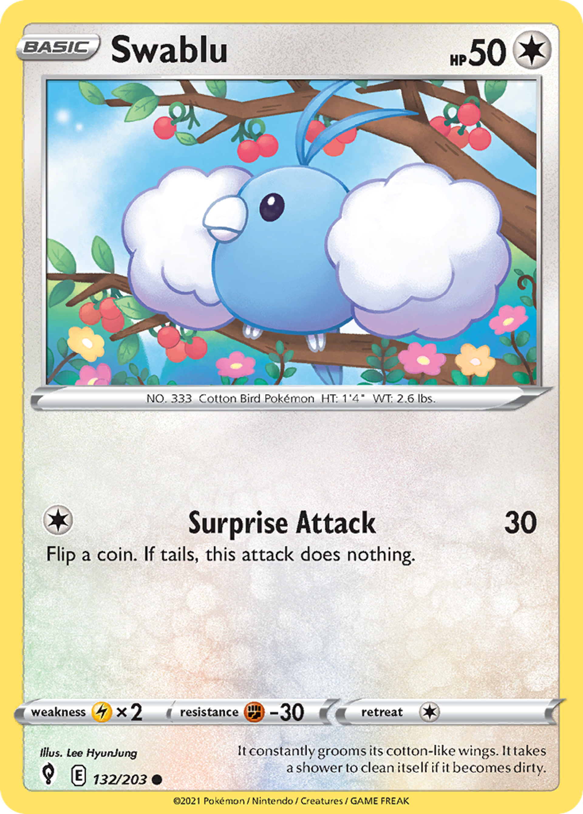 Swablu — SWSH07: Evolving Skies — Pokémon