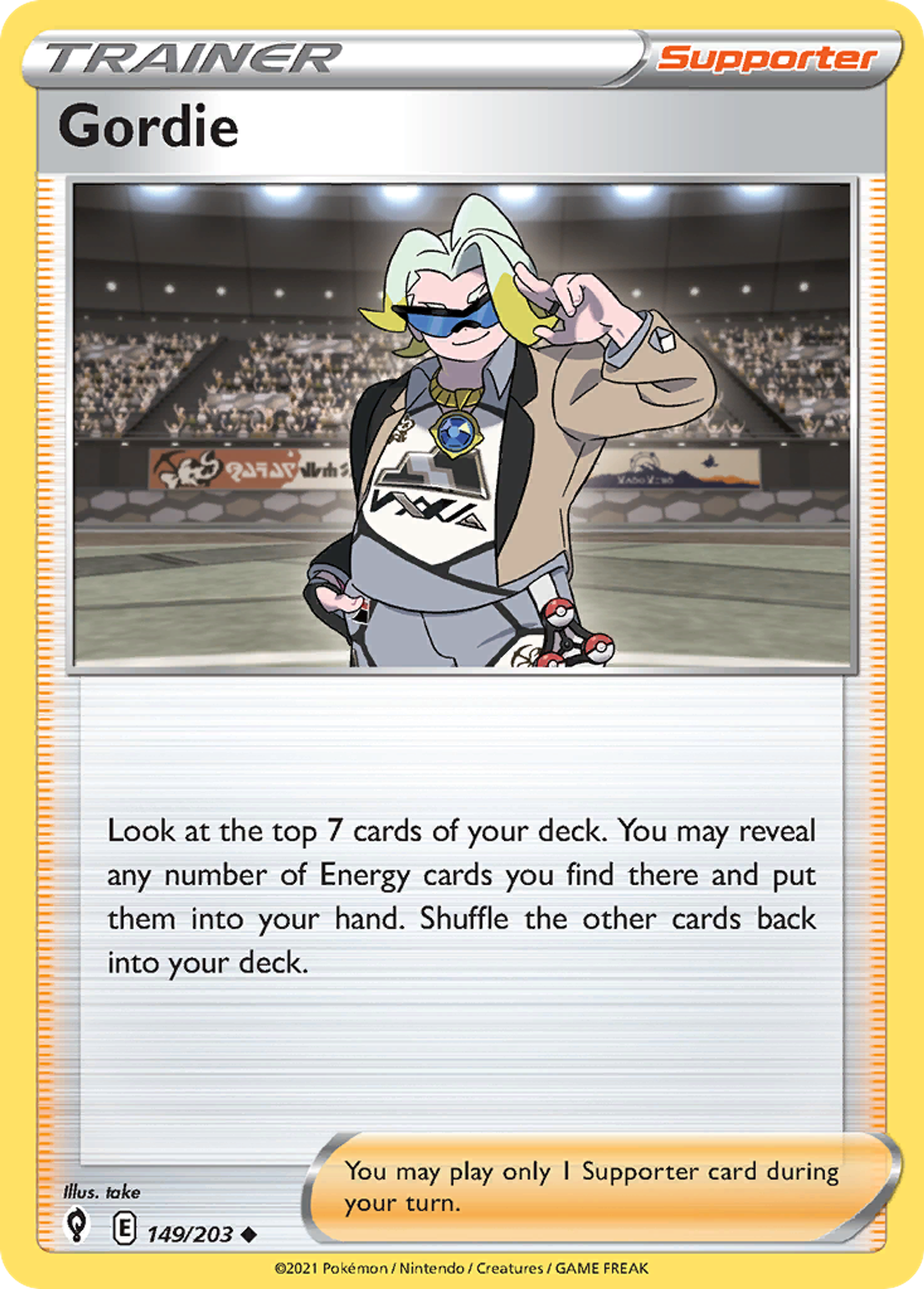 Gordie — SWSH07: Evolving Skies — Pokémon
