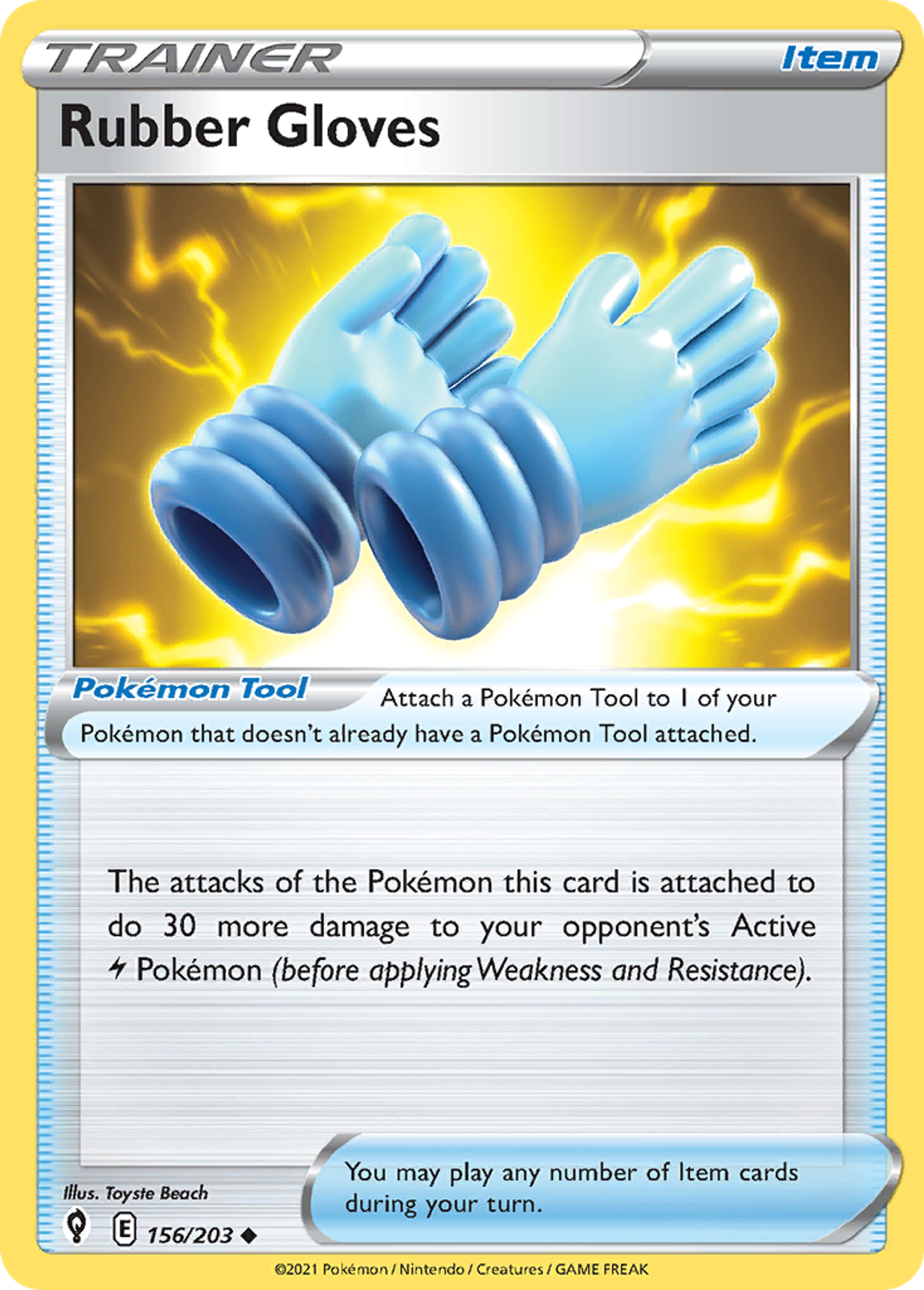 Rubber Gloves — SWSH07: Evolving Skies — Pokémon