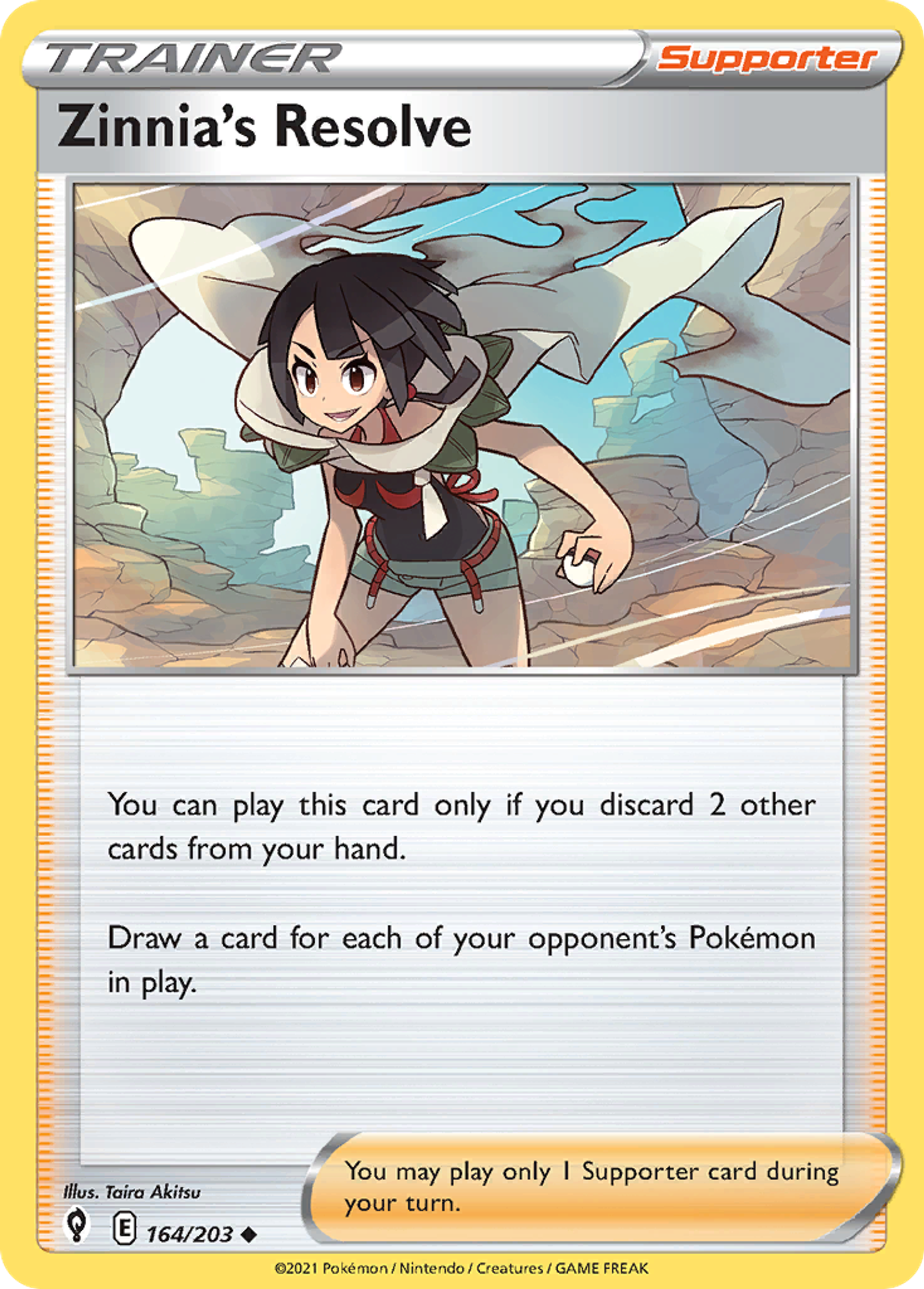 Zinnia's Resolve — SWSH07: Evolving Skies — Pokémon