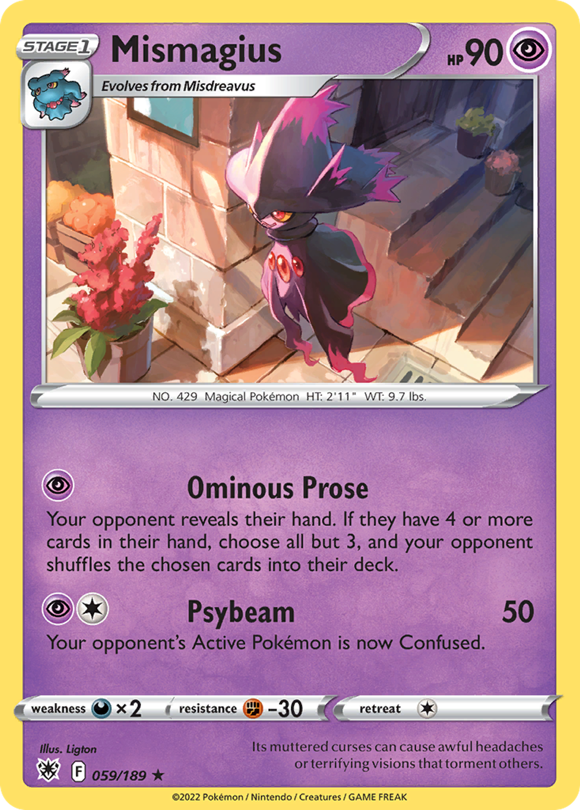 Mismagius — SWSH10: Astral Radiance — Pokémon