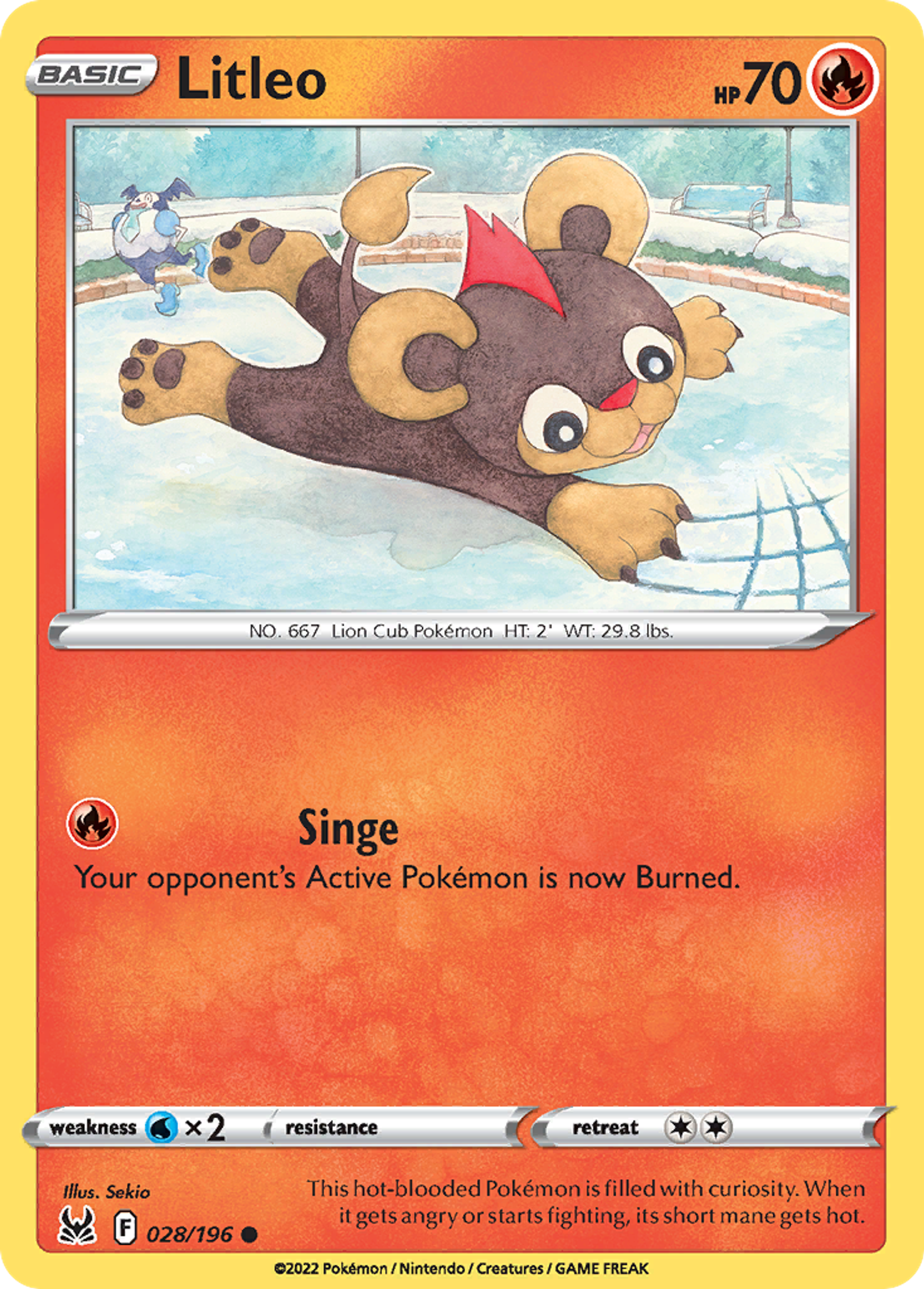 Litleo — SWSH11: Lost Origin — Pokémon