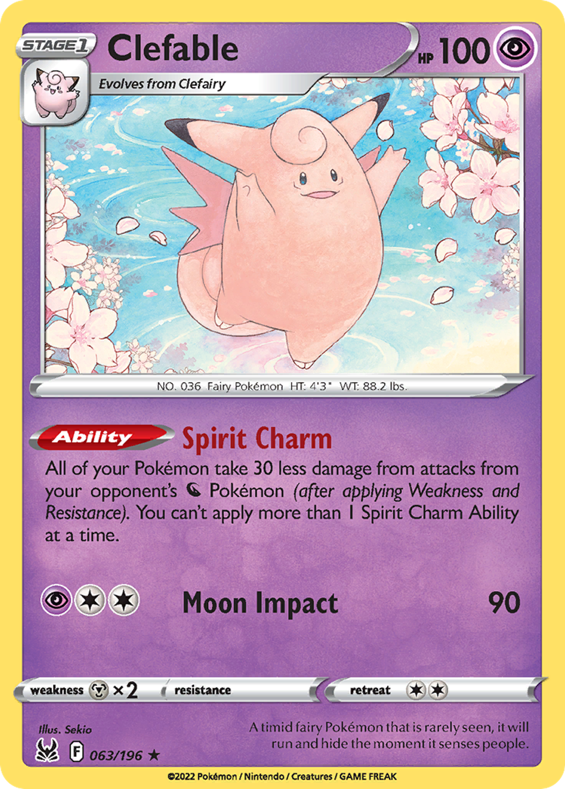 Clefable — SWSH11: Lost Origin — Pokémon