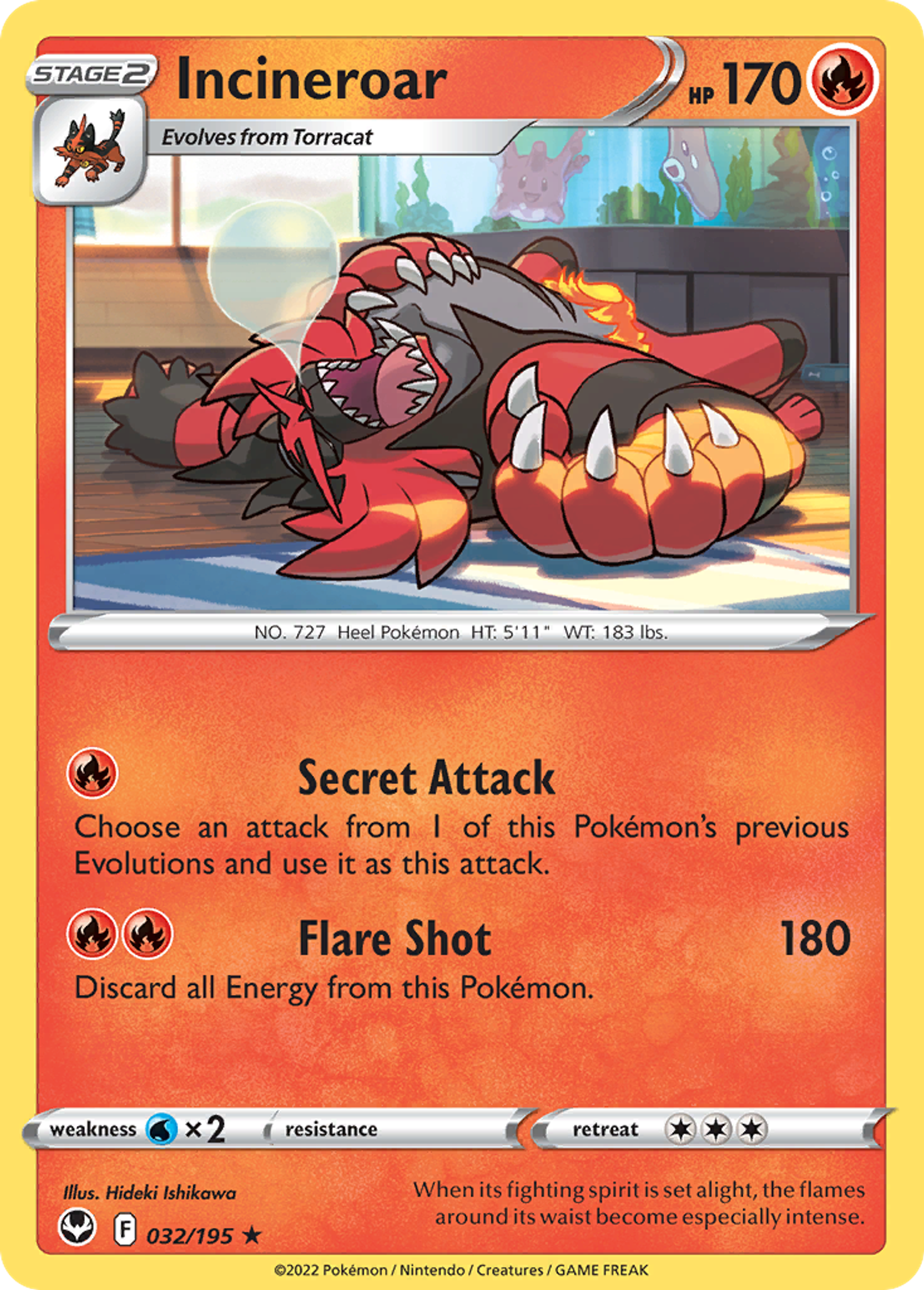 Incineroar — SWSH12: Silver Tempest — Pokemon