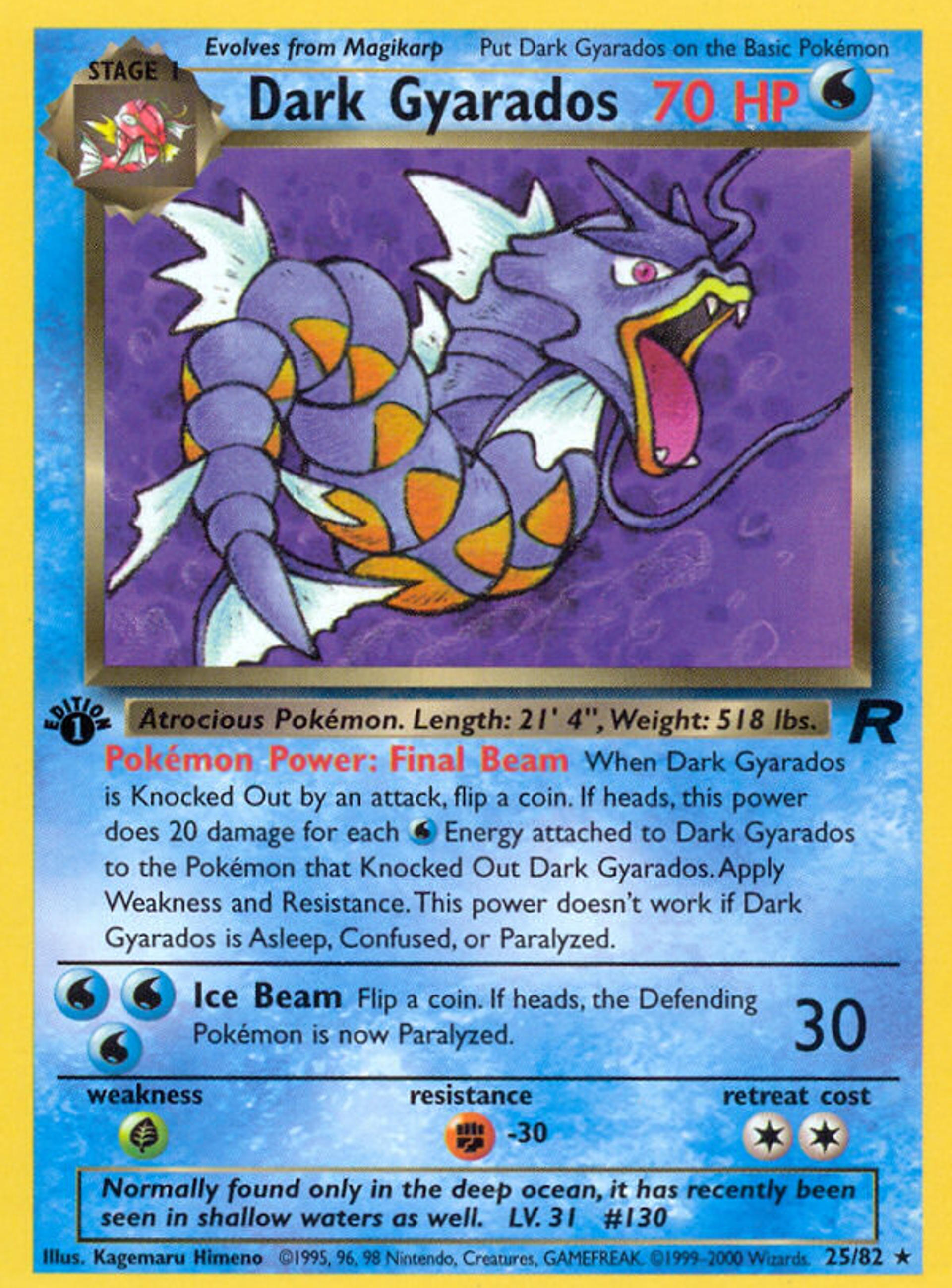 Dark Gyarados — Team Rocket — Pokémon