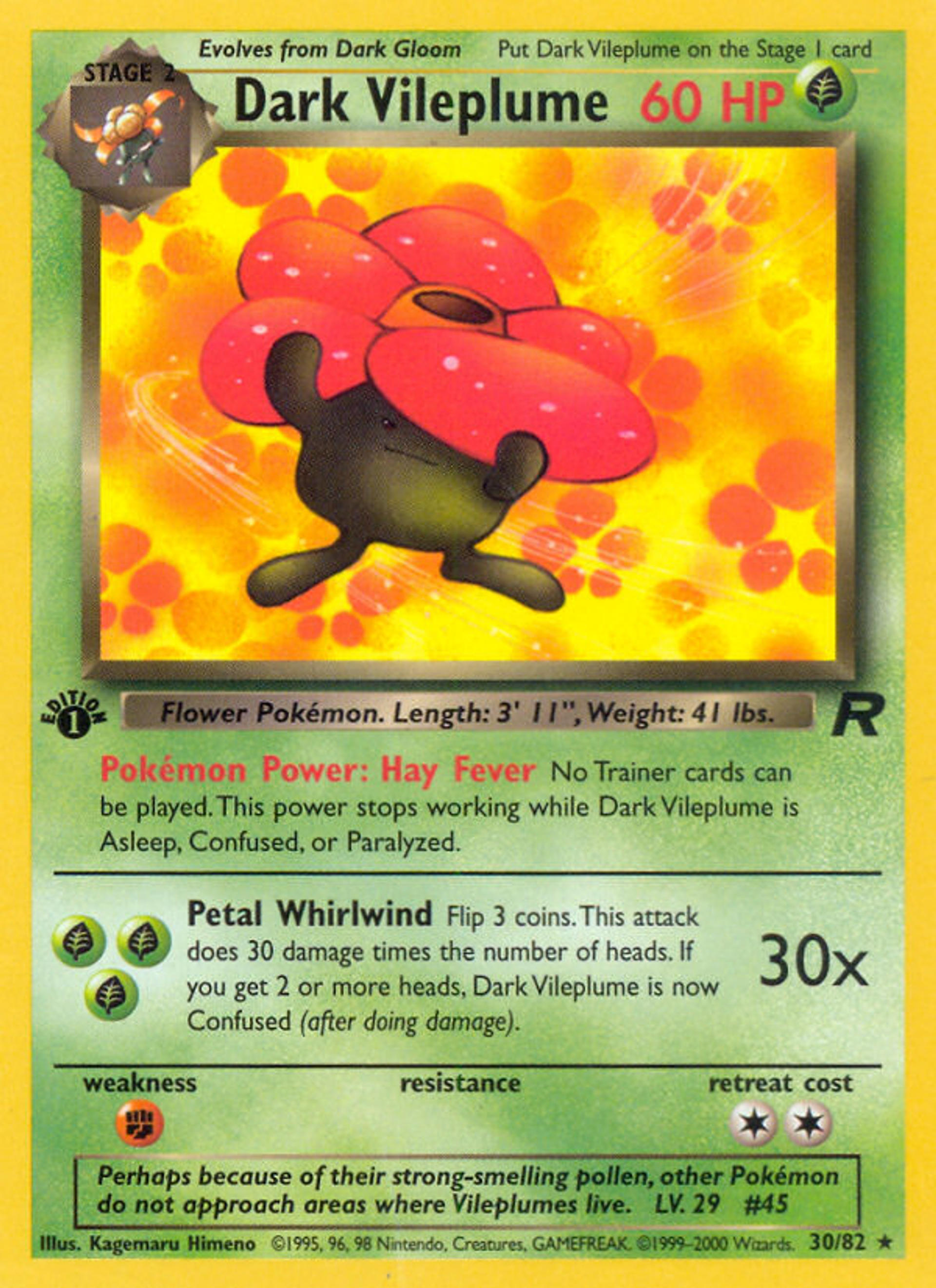 Dark Vileplume — Team Rocket — Pokémon