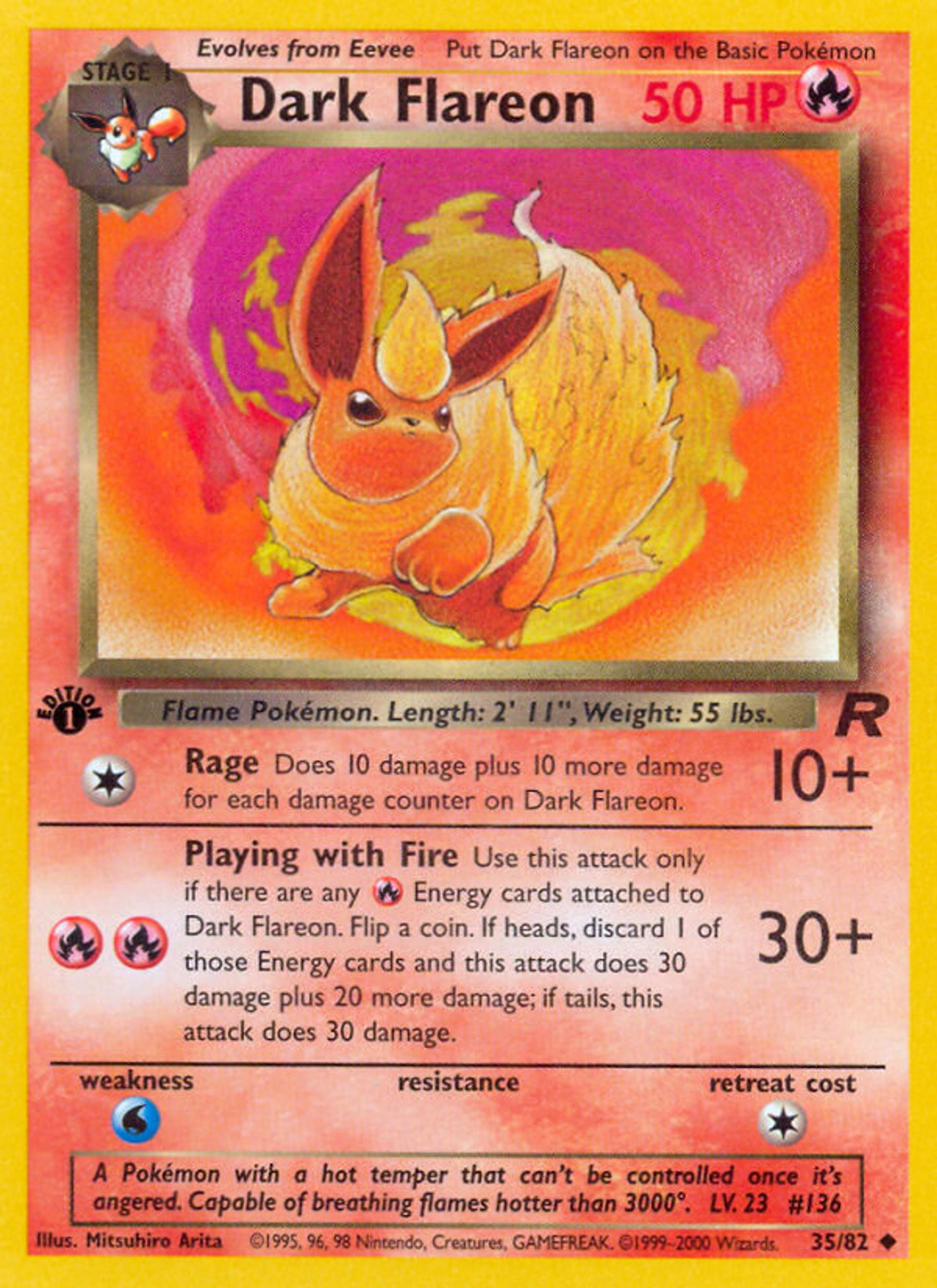 Dark Flareon — Team Rocket — Pokémon