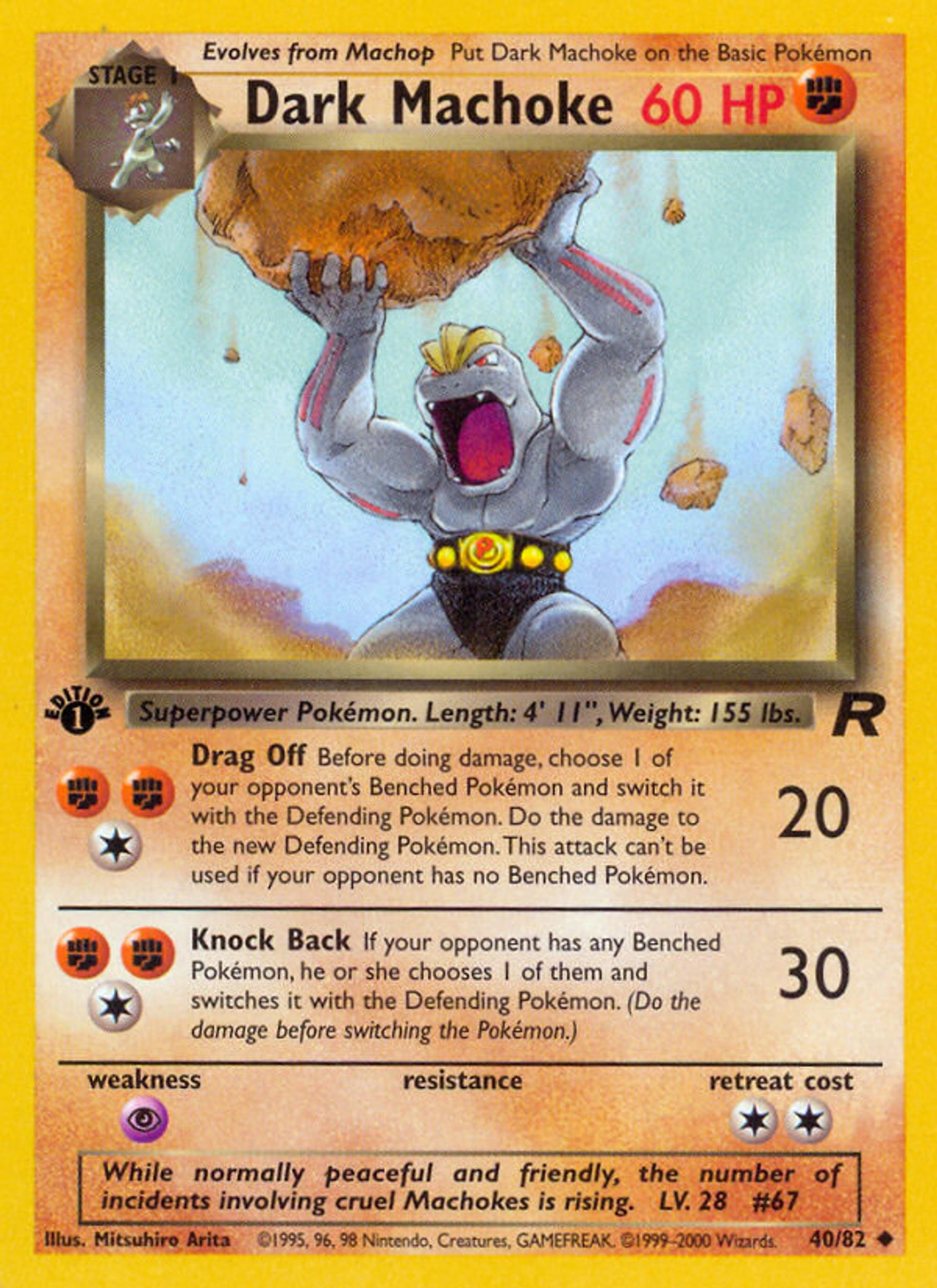 Machopeur obscur — Team Rocket — Pokémon