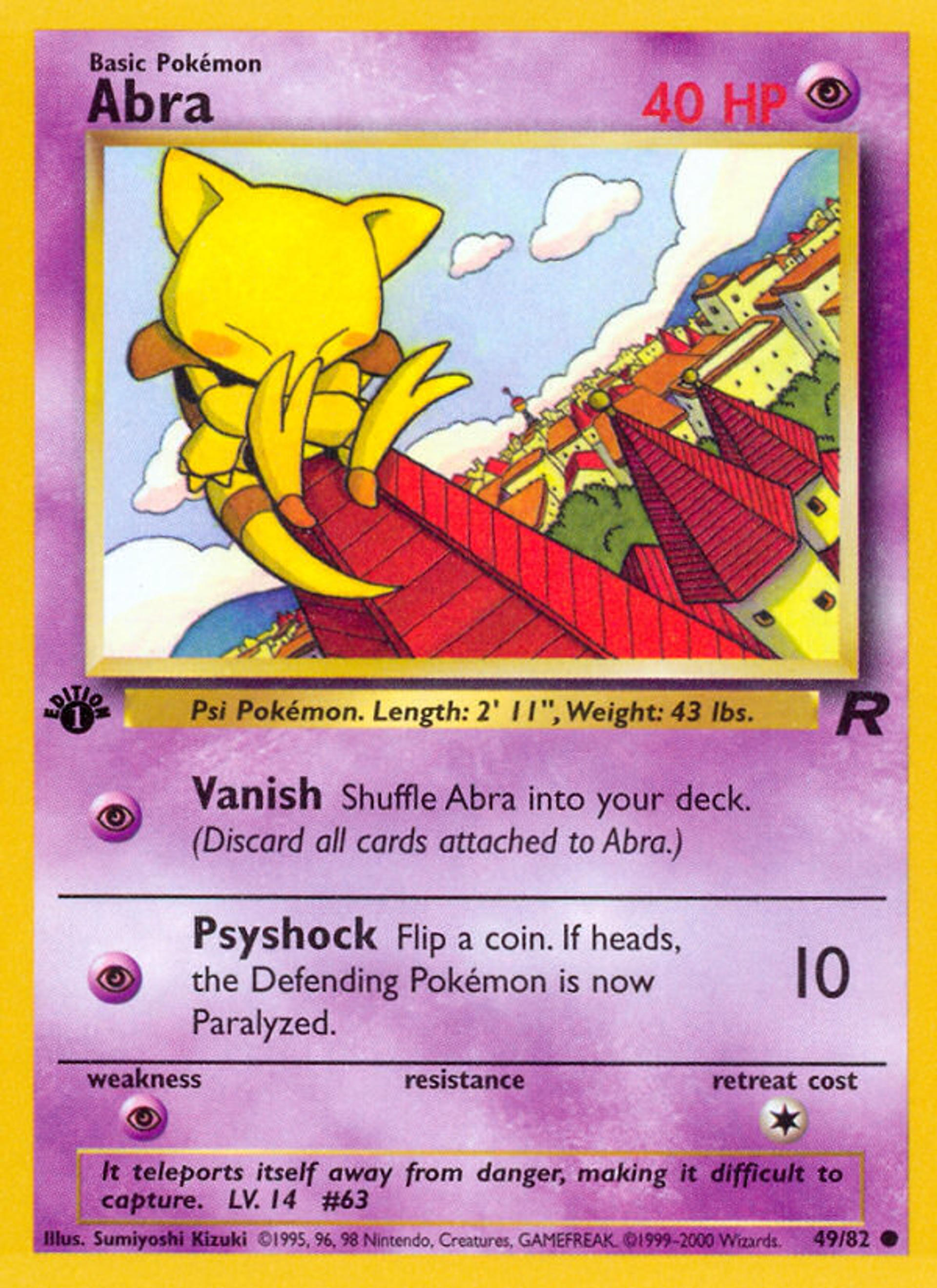 Abra — Team Rocket — Pokémon
