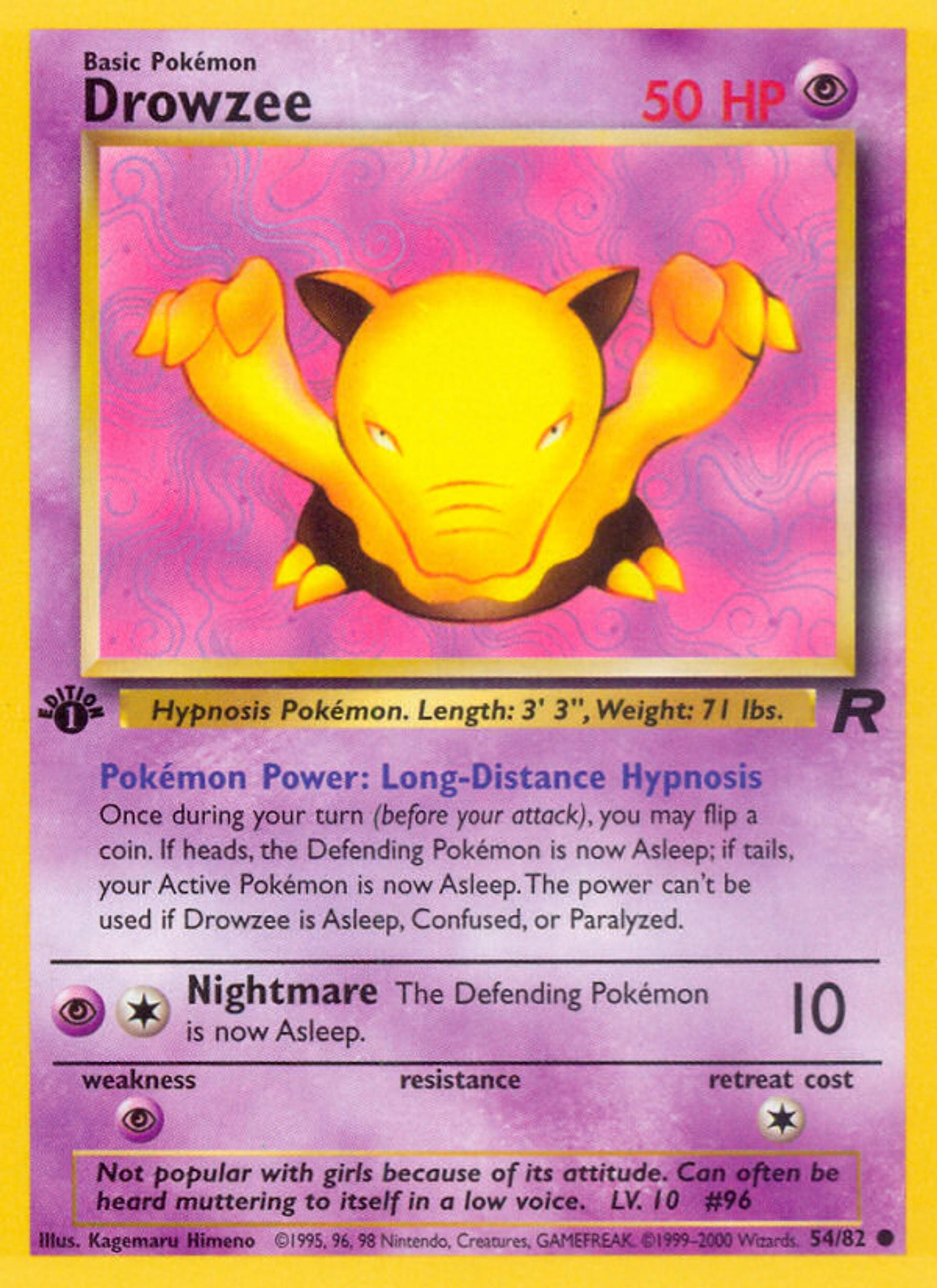 Drowzee — Team Rocket — Pokémon