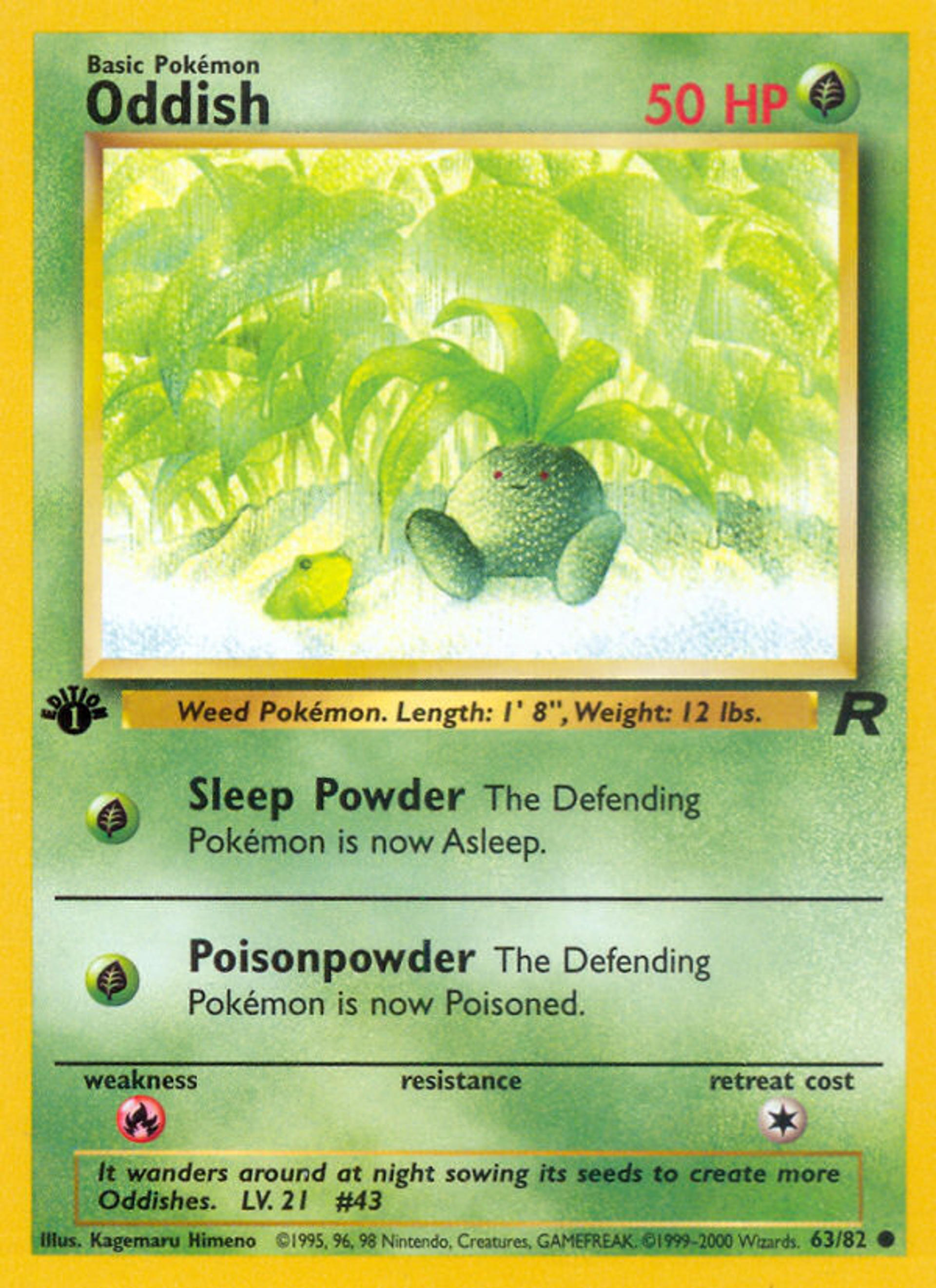 Oddish — Team Rocket — Pokémon