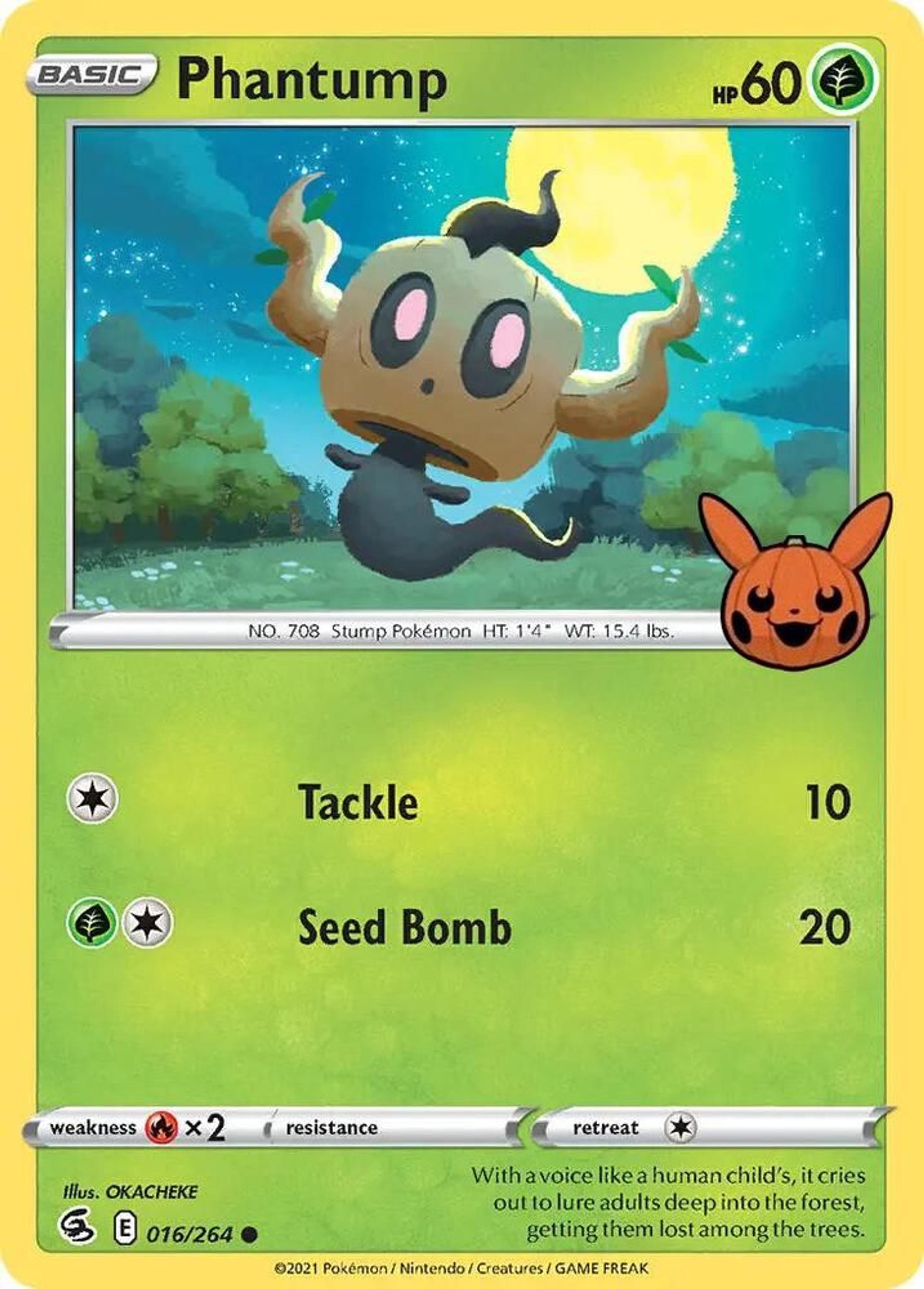 Phantump — Trick or Trade BOOster Bundle — Pokemon