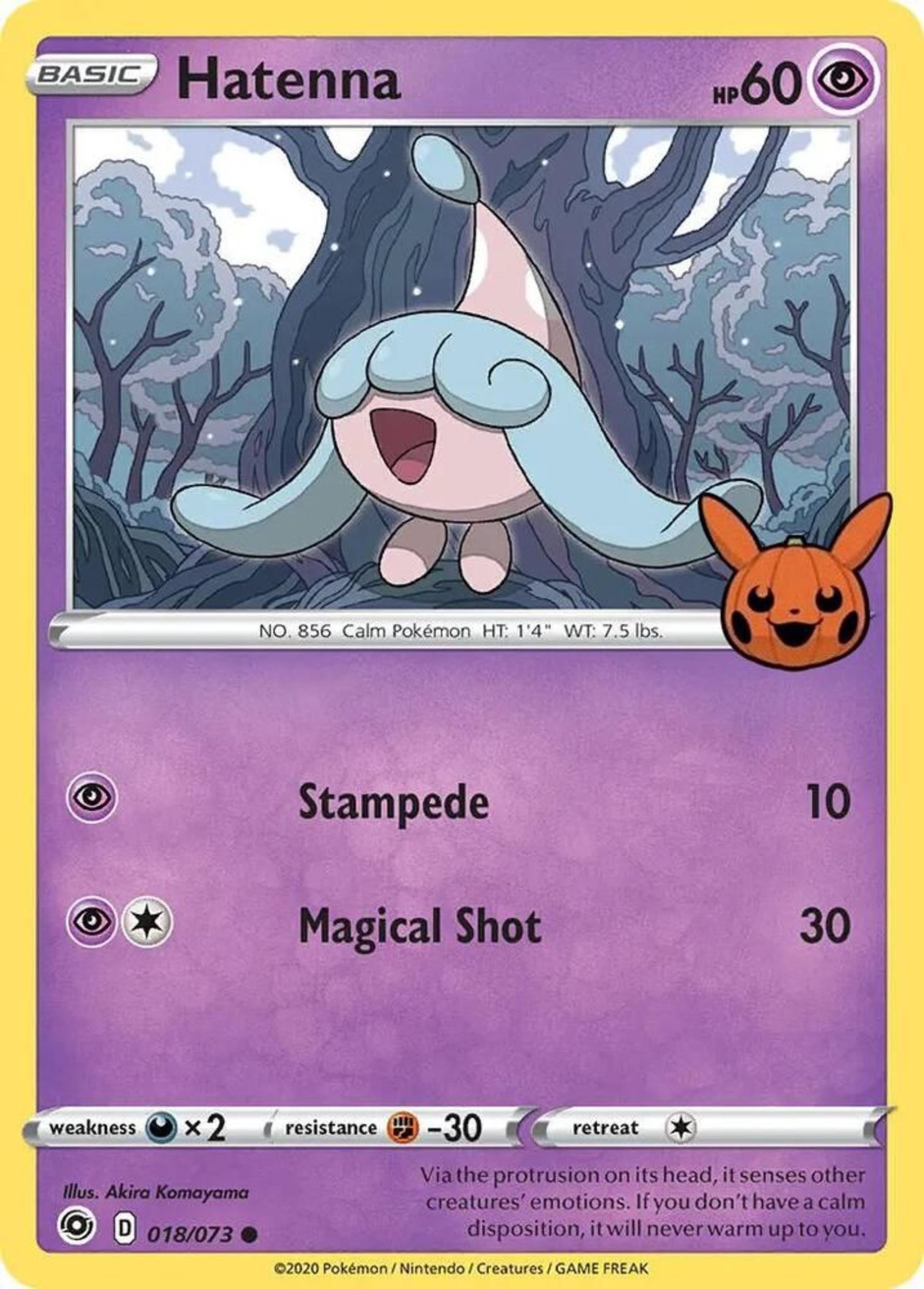 Hatenna — Trick or Trade BOOster Bundle — Pokemon