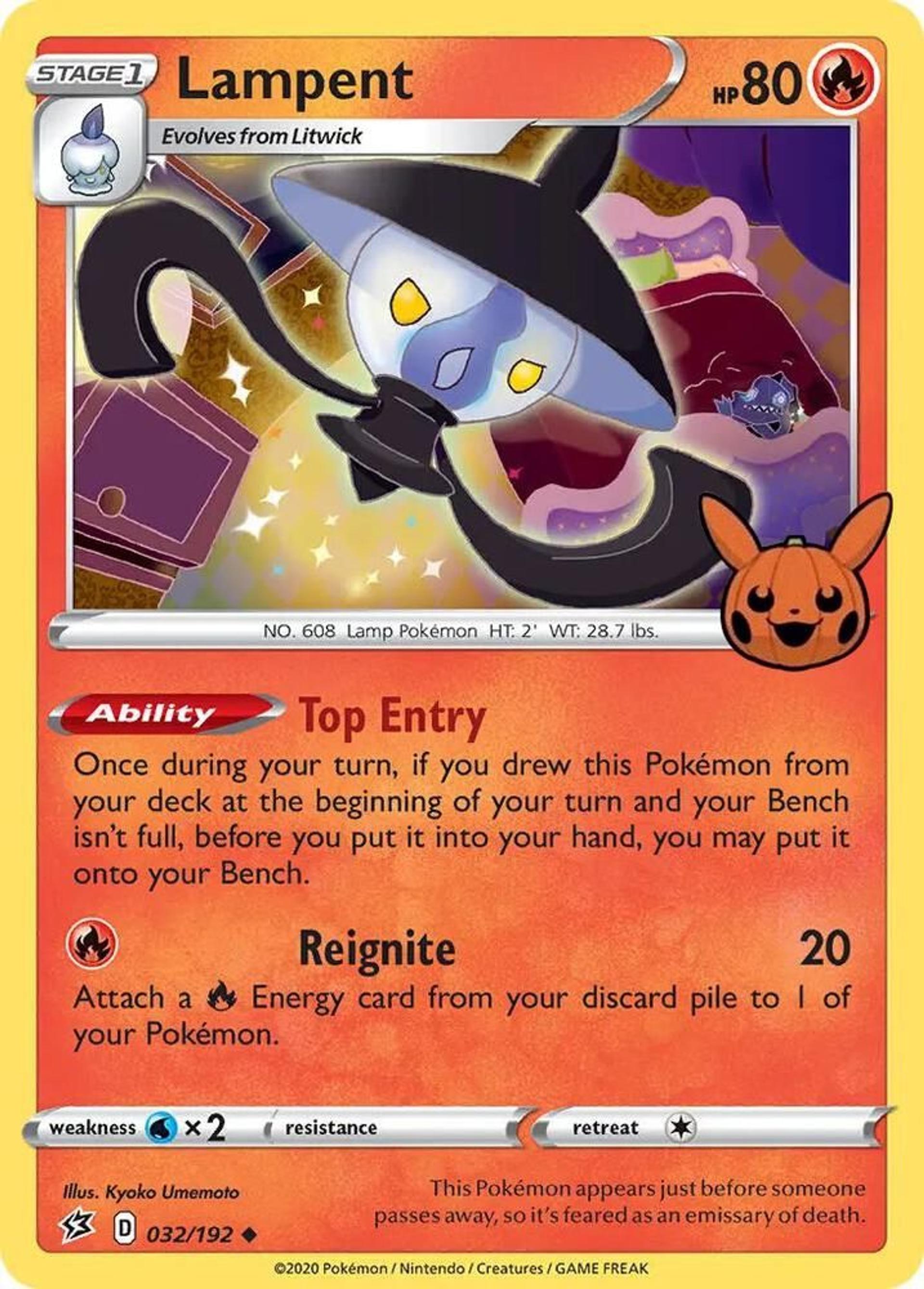 Lampent — Trick or Trade BOOster Bundle — Pokemon