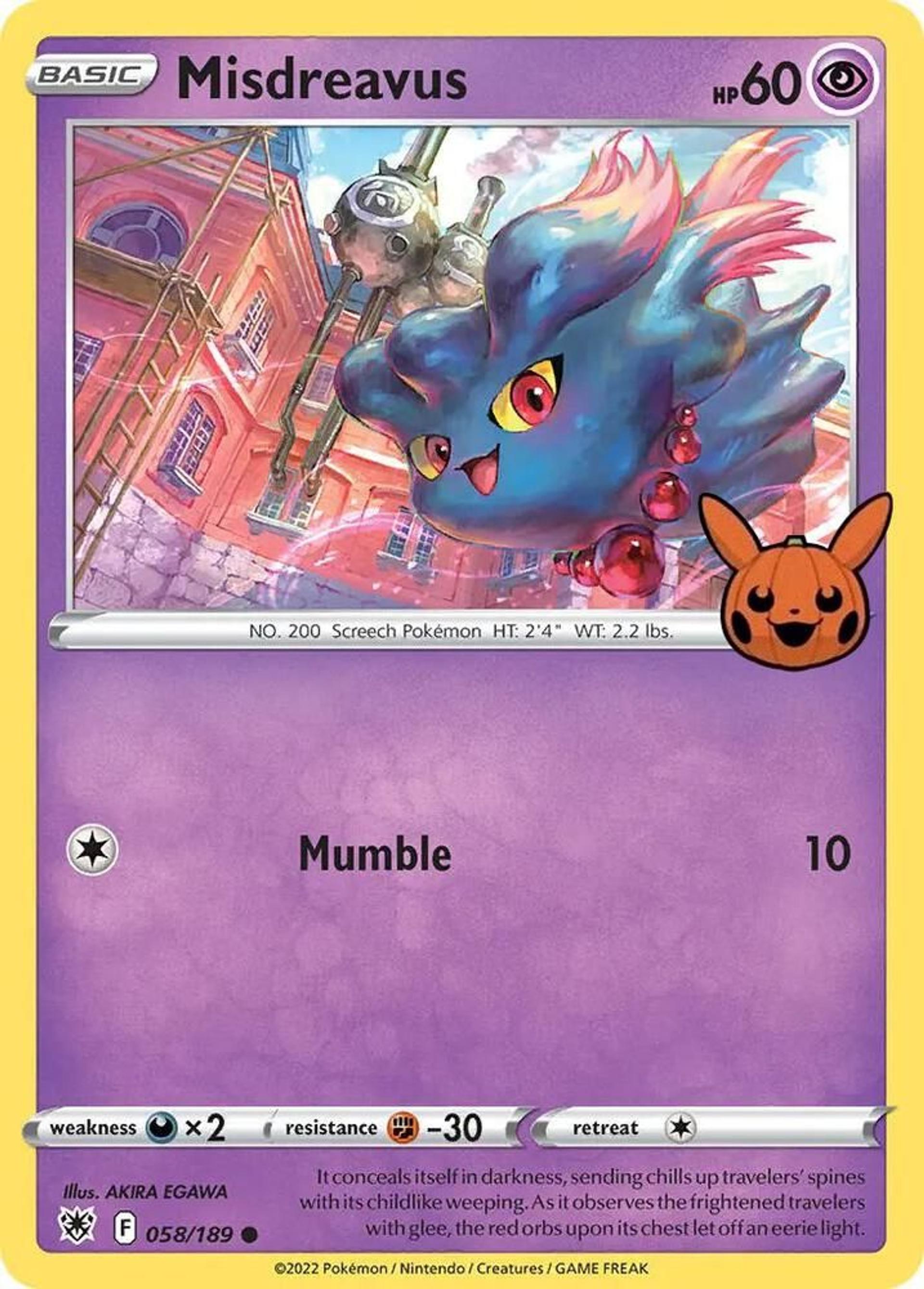 Misdreavus — Trick or Trade BOOster Bundle — Pokemon