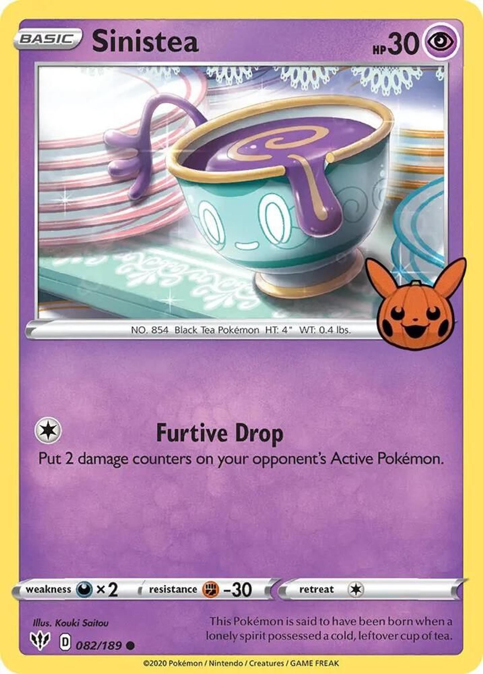Sinistea — Trick or Trade BOOster Bundle — Pokemon