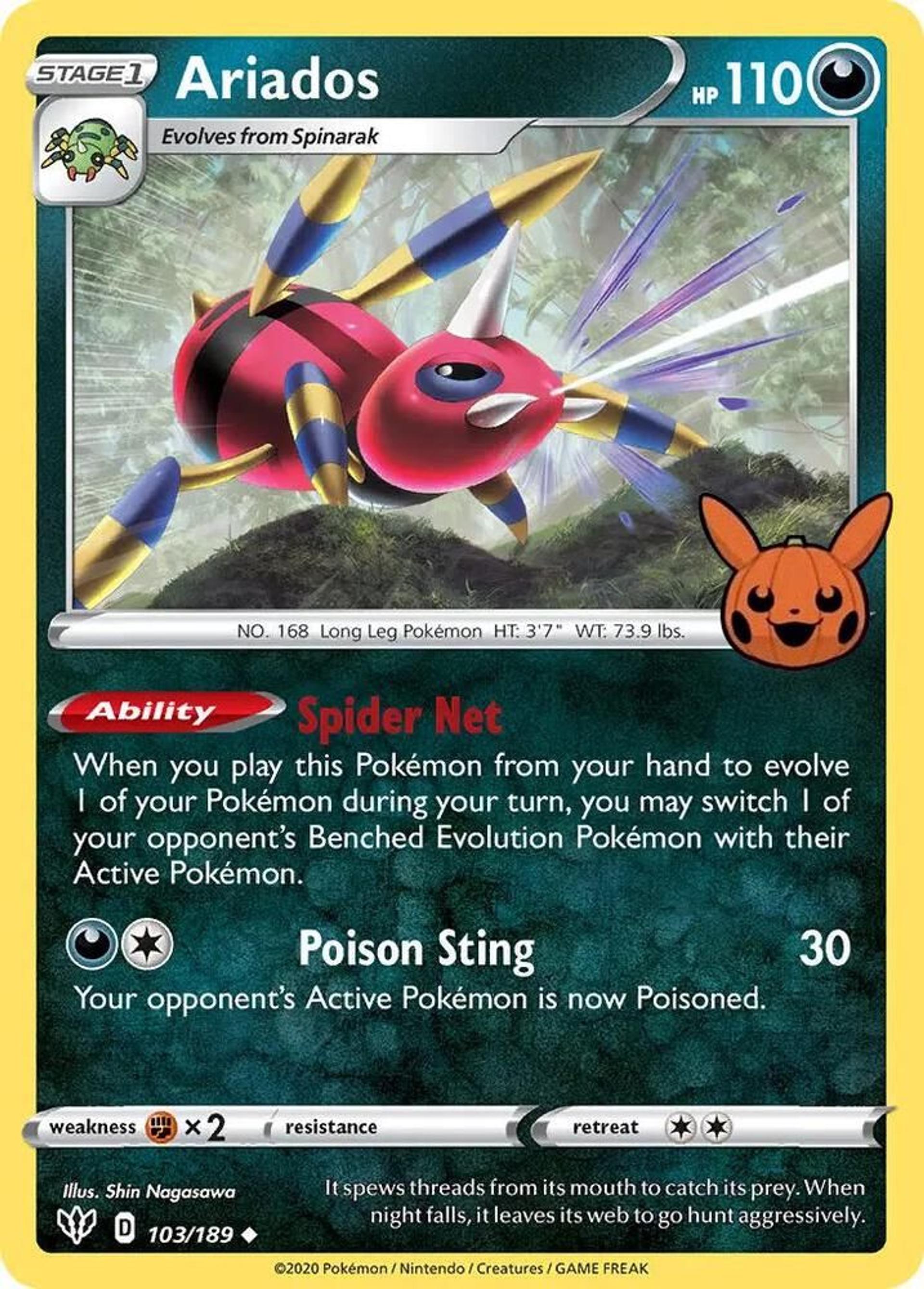 Ariados — Trick or Trade BOOster Bundle — Pokemon