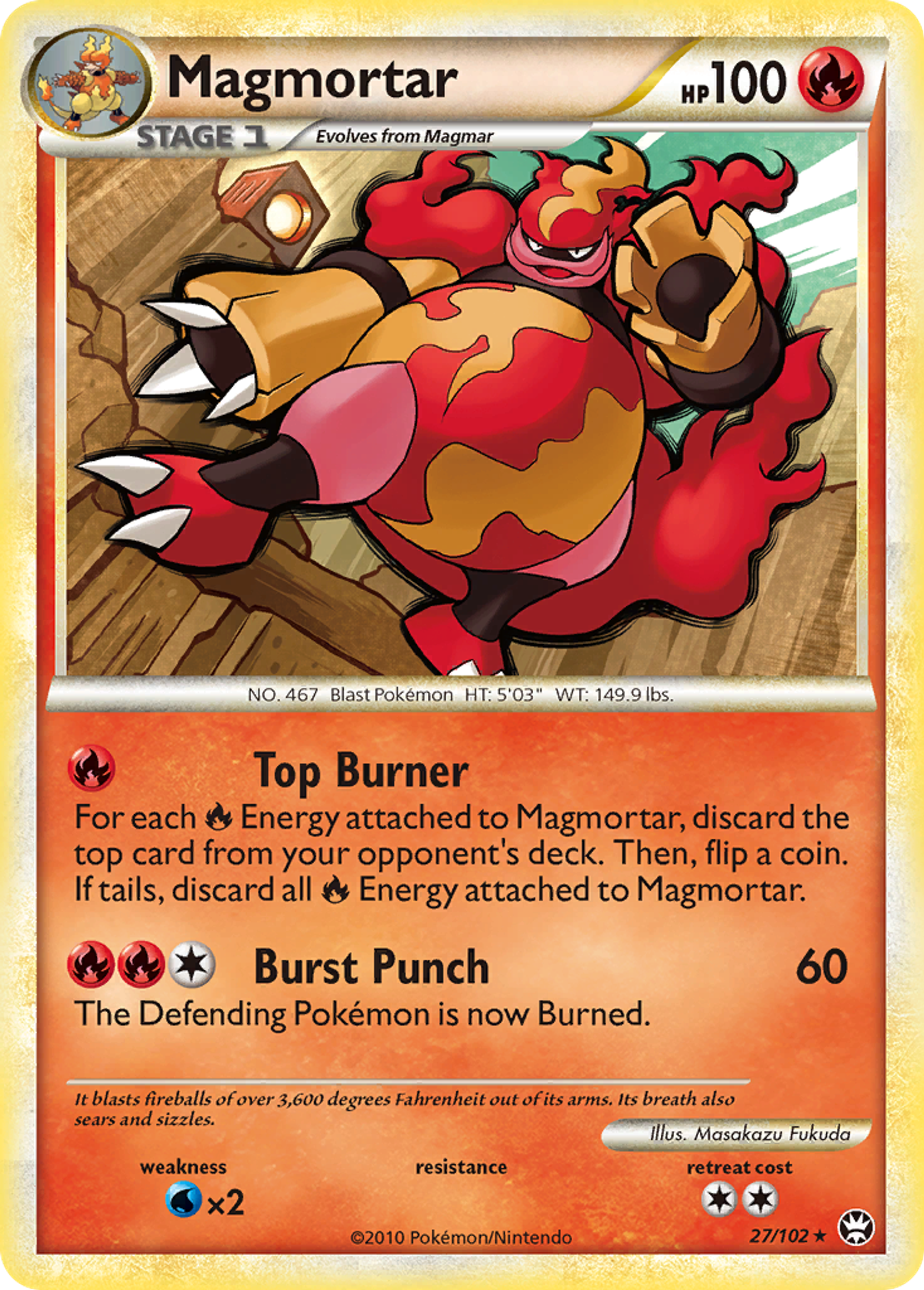Magmortar — Triumphant — Pokemon