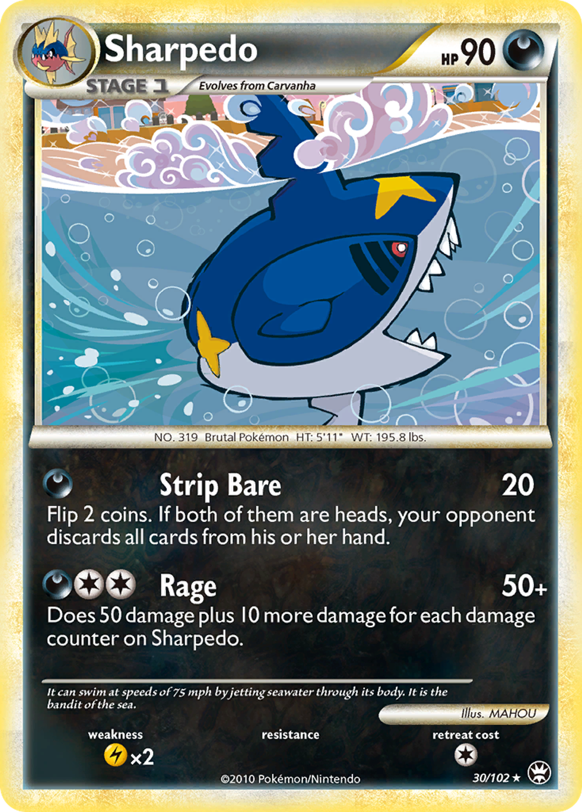 Sharpedo — Triumphant — Pokemon