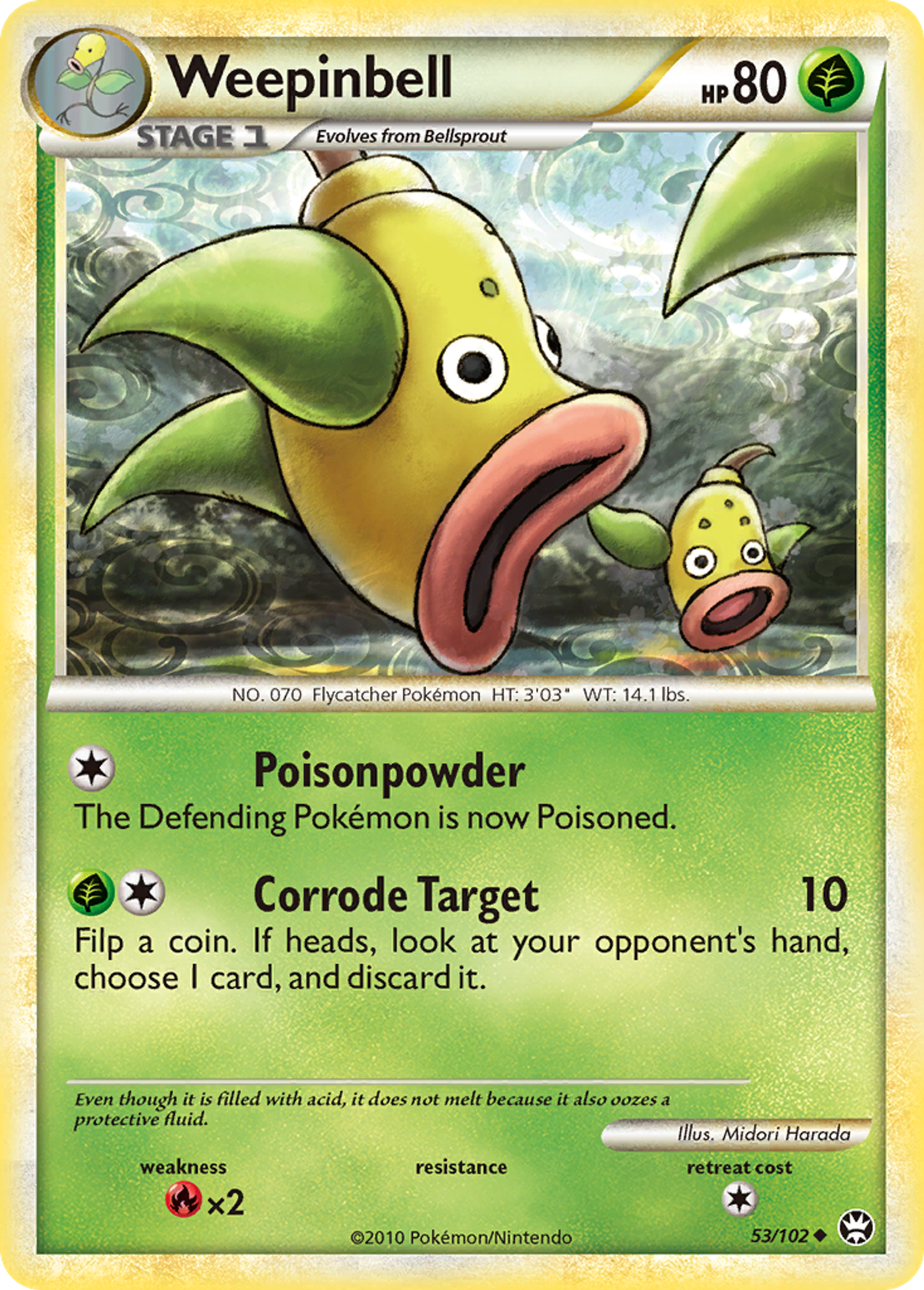 Weepinbell — Triumphant — Pokemon