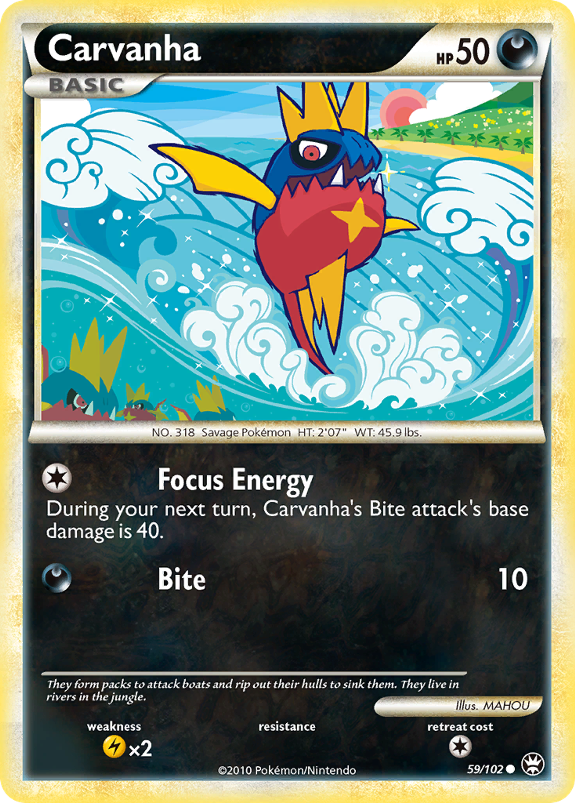 Carvanha — Triumphant — Pokemon
