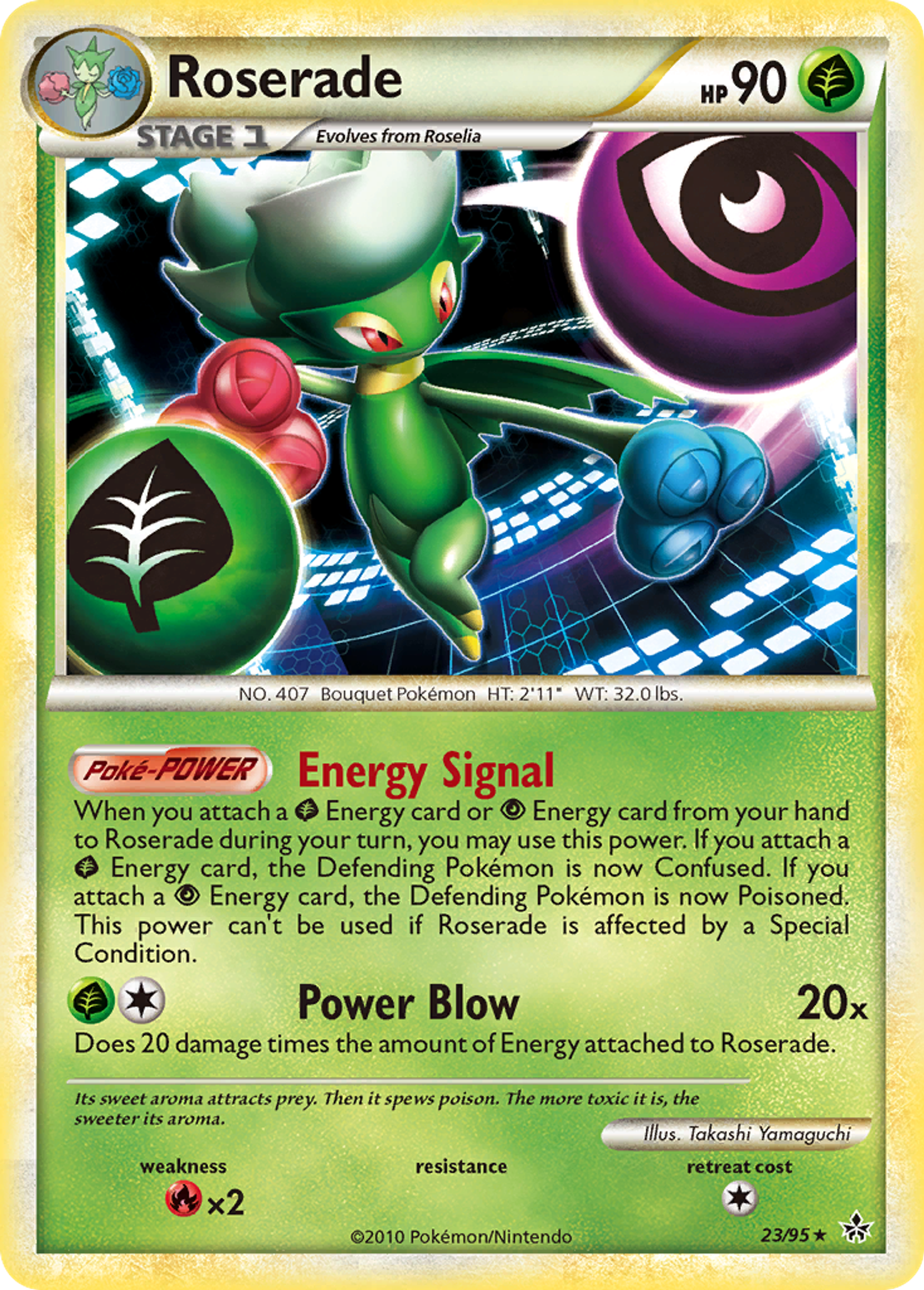 Roserade — Unleashed — Pokemon