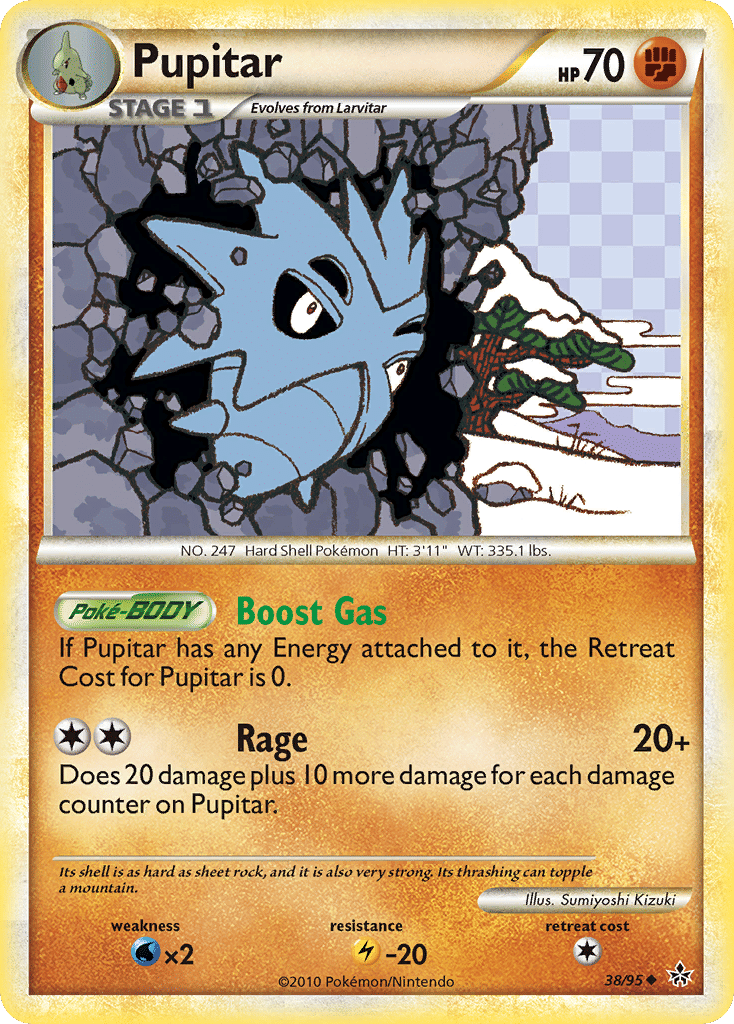 Pupitar — Unleashed — Pokemon