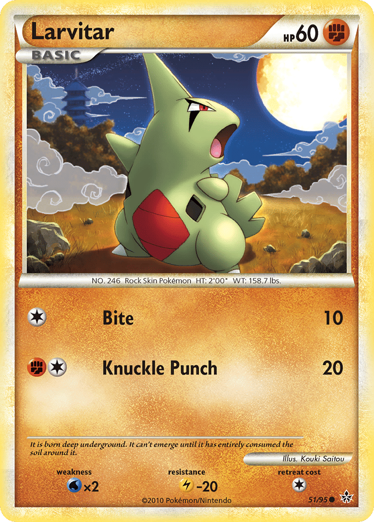 Larvitar — Unleashed — Pokemon