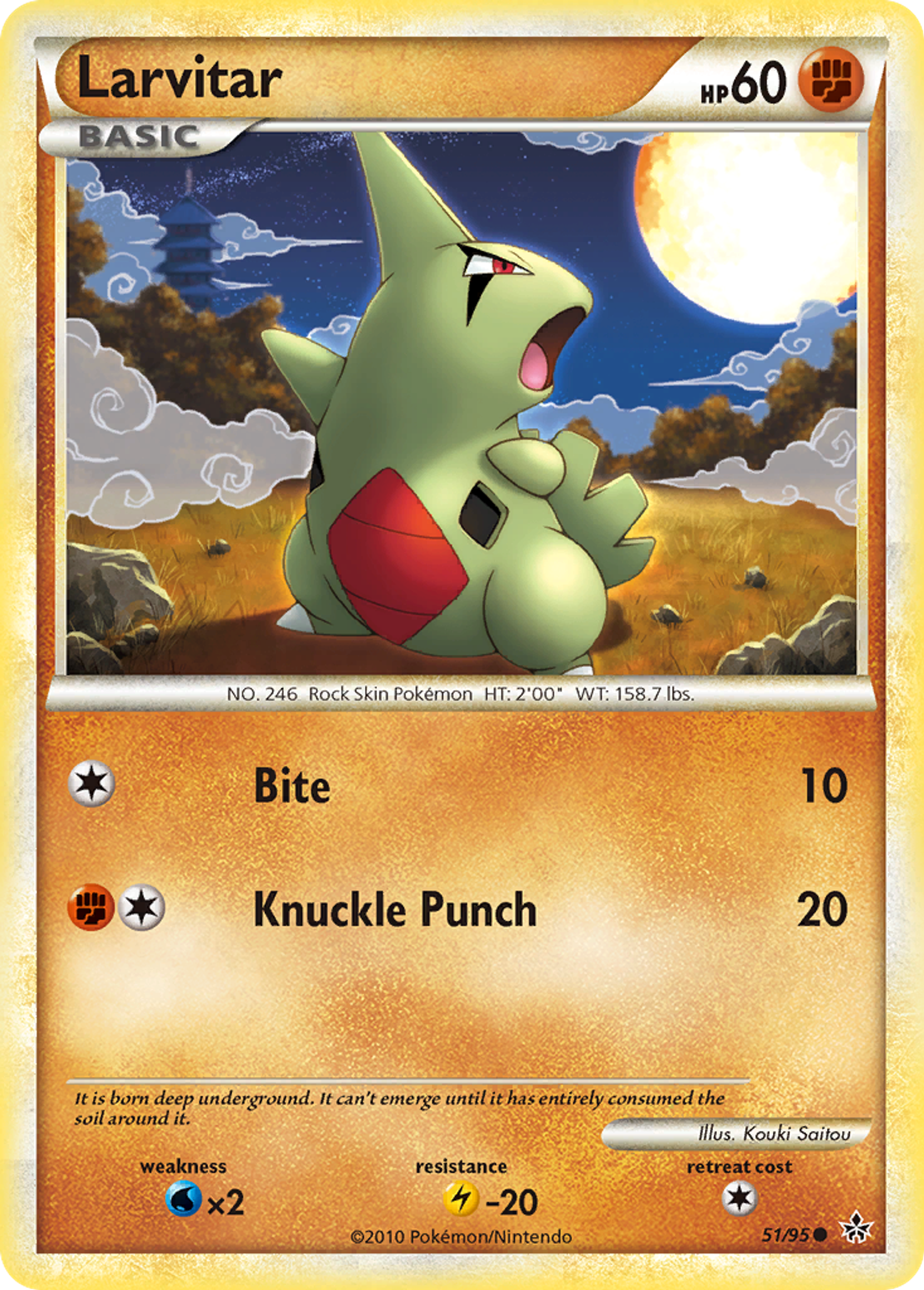 Larvitar — Unleashed — Pokemon