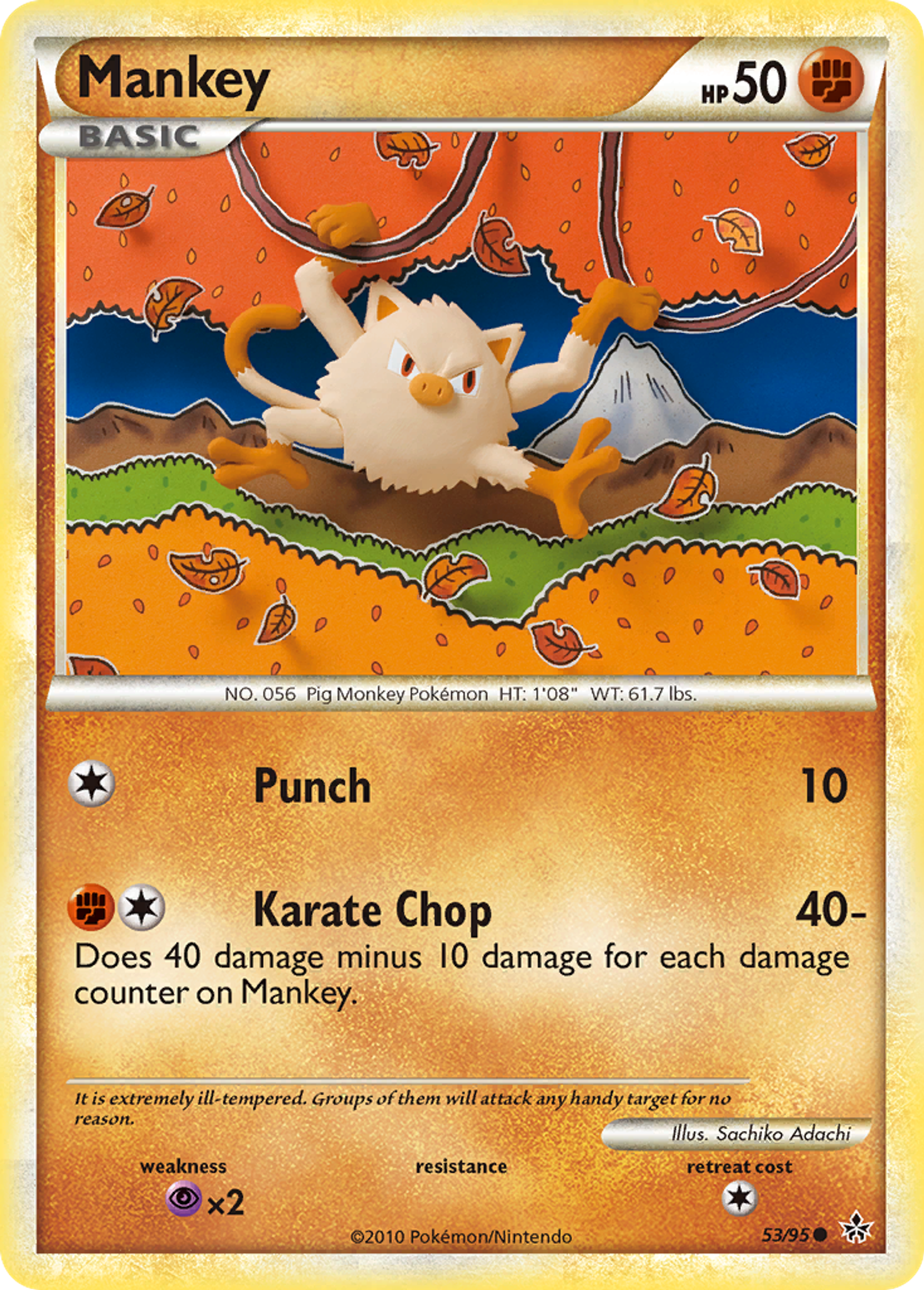 Mankey — Unleashed — Pokemon